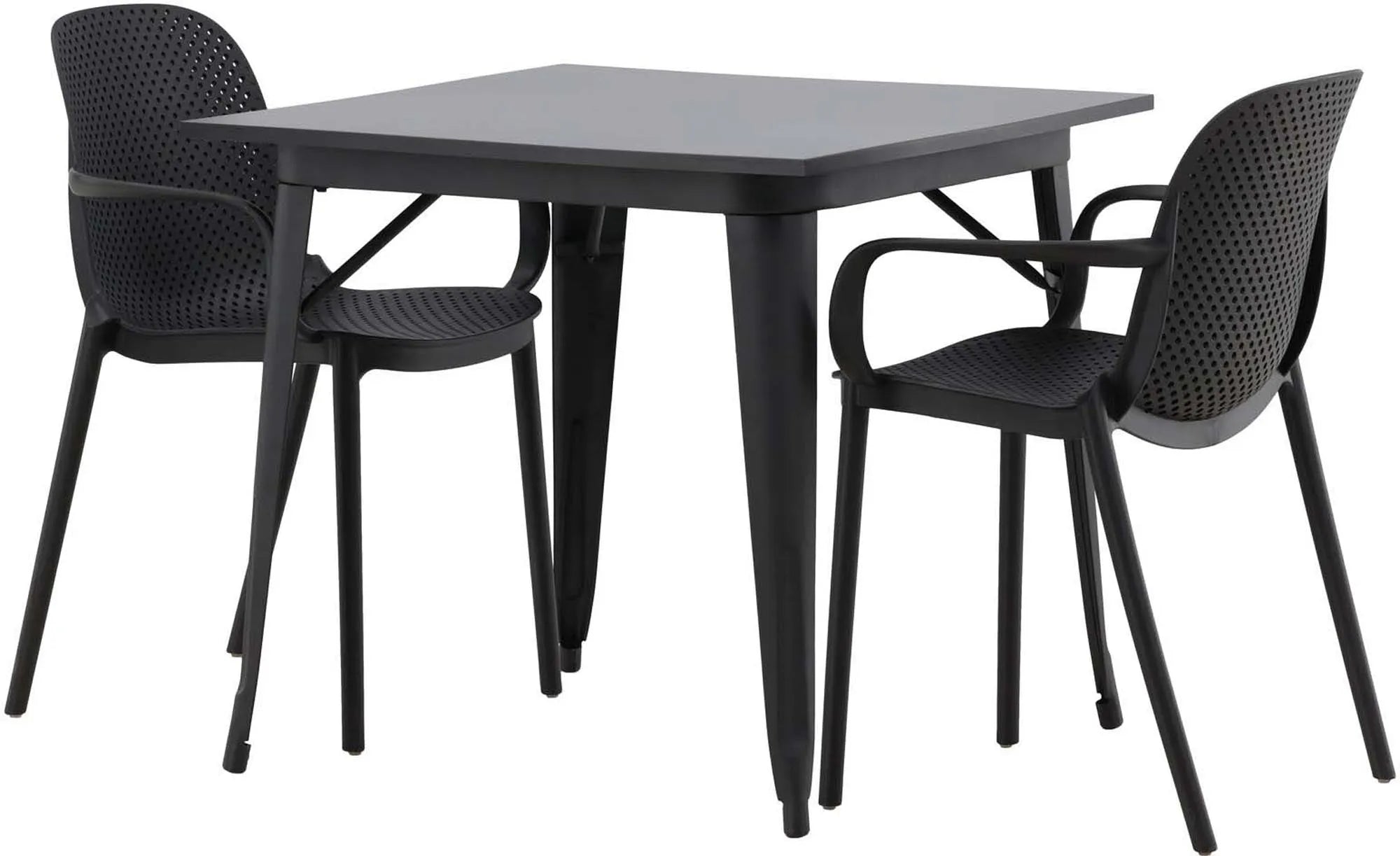 Stilvolles Tempe Esszimmerset mit 80cm Tisch, ideal für kleine Räume.