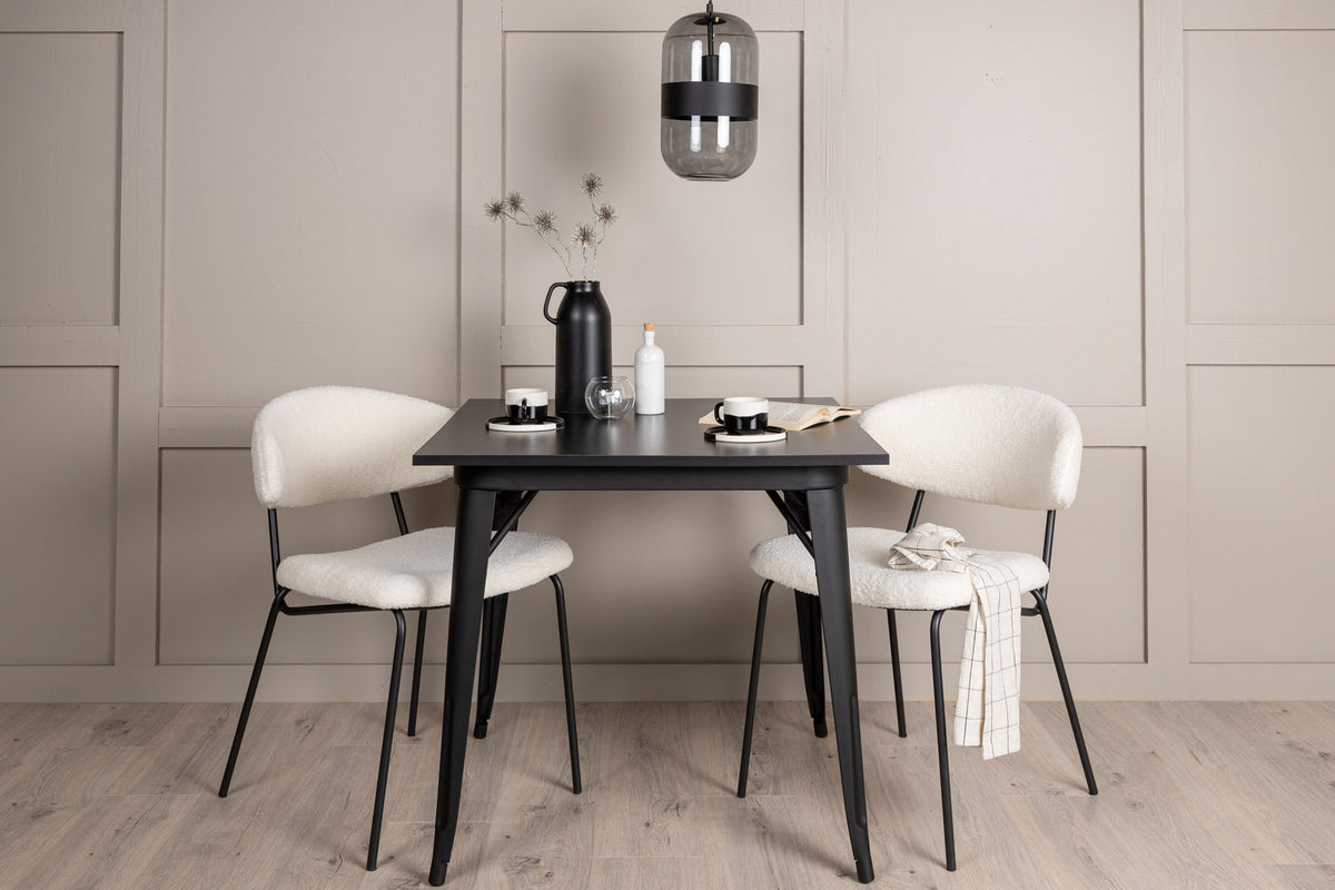 Tempe Esszimmerset + Chico 80cm/2St. in Weiss präsentiert im Onlineshop von KAQTU Design AG. Esszimmerset ist von Venture Home