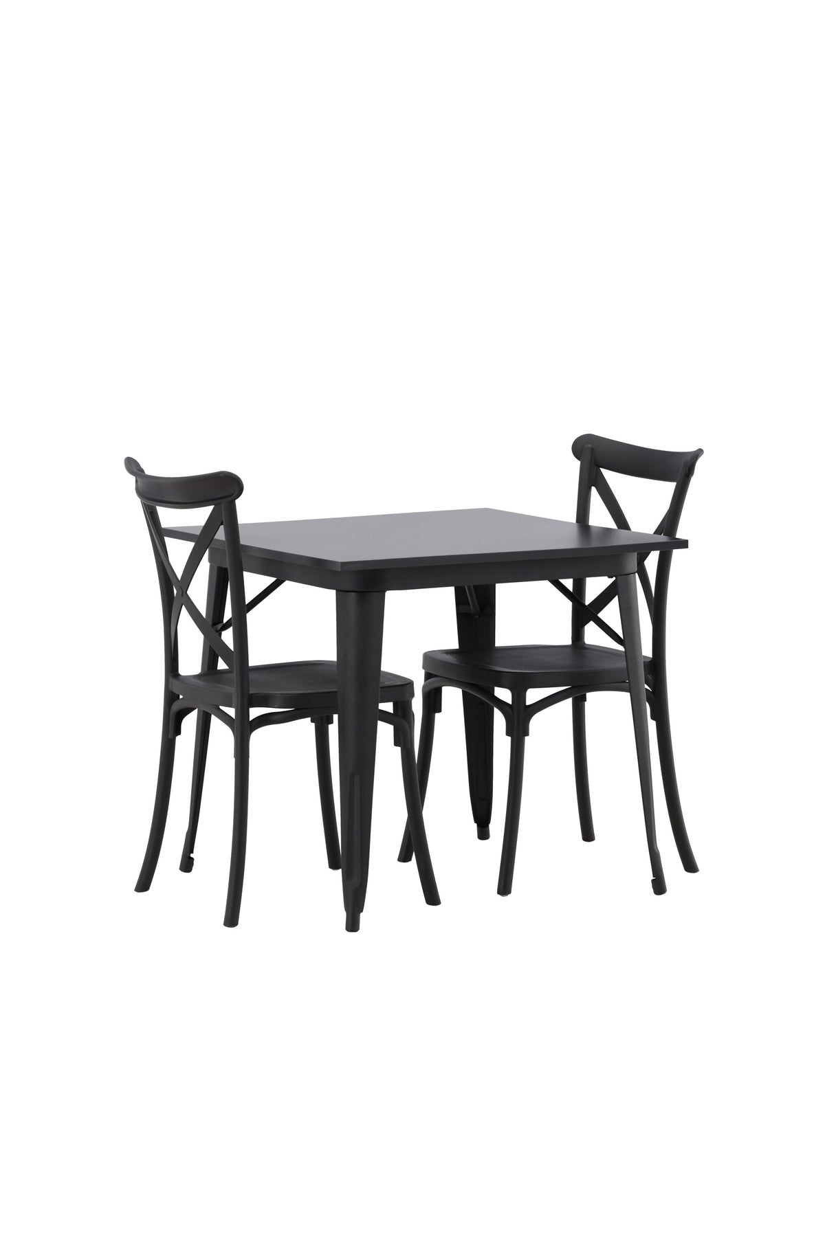 Tempe Esszimmerset + Crosett 80cm/2St. in Schwarz präsentiert im Onlineshop von KAQTU Design AG. Esszimmerset ist von Venture Home