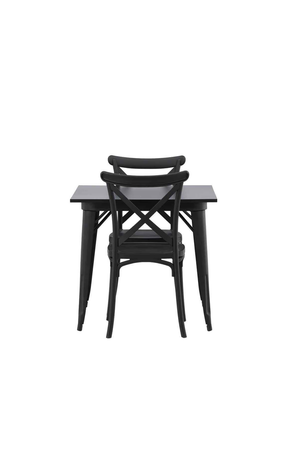 Tempe Esszimmerset + Crosett 80cm/2St. in Schwarz präsentiert im Onlineshop von KAQTU Design AG. Esszimmerset ist von Venture Home