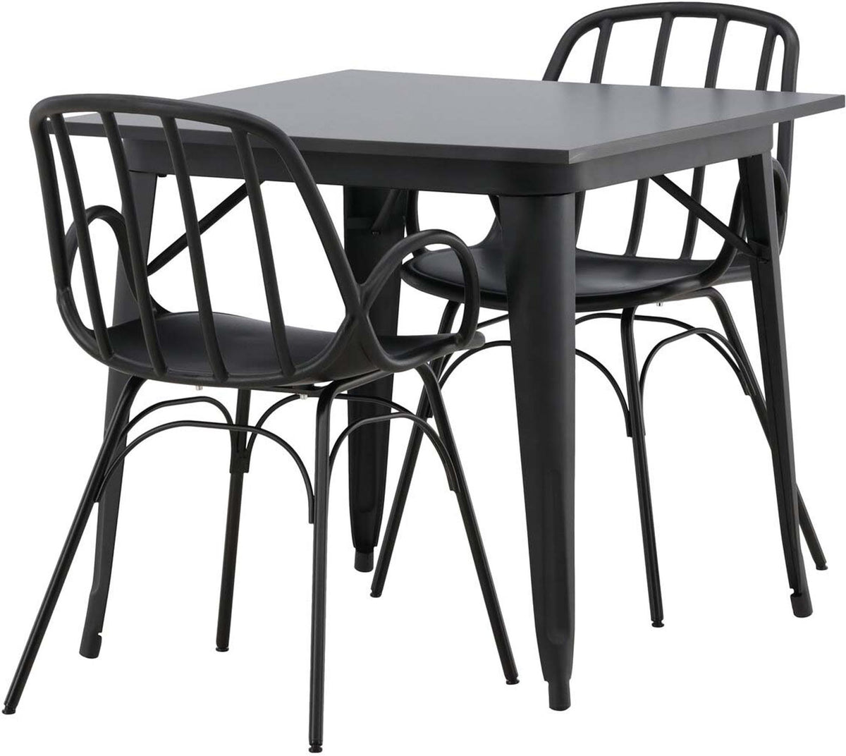 Tempe Esszimmerset + Dyrön 80cm/2St. in Schwarz präsentiert im Onlineshop von KAQTU Design AG. Esszimmerset ist von Venture Home