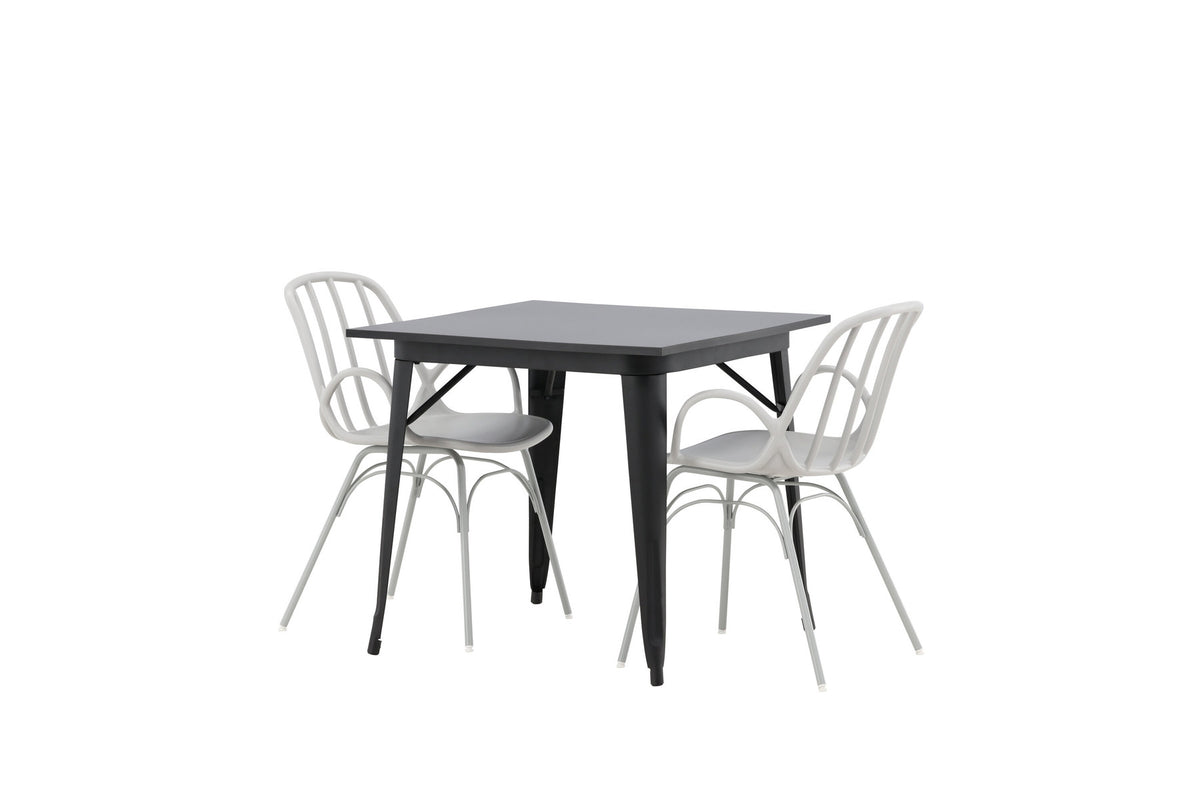 Tempe Esszimmerset + Dyrön 80cm/2St. in Greige präsentiert im Onlineshop von KAQTU Design AG. Esszimmerset ist von Venture Home