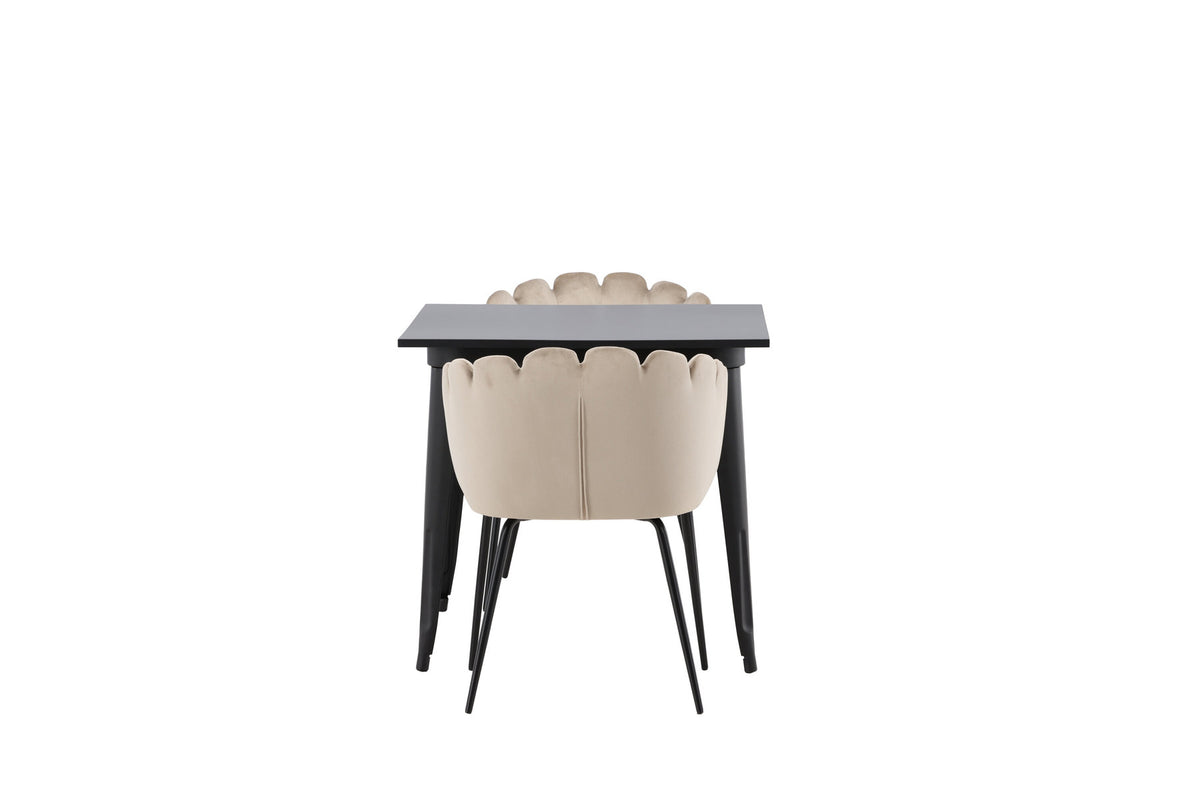 Tempe Esszimmerset + Limhamn Arm. 80cm/2St. in Beige präsentiert im Onlineshop von KAQTU Design AG. Esszimmerset ist von Venture Home