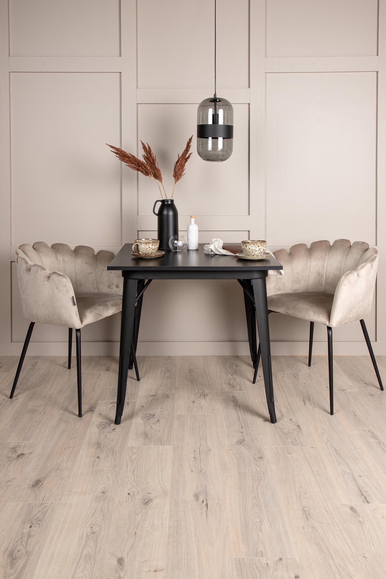 Tempe Esszimmerset + Limhamn Arm. 80cm/2St. in Beige präsentiert im Onlineshop von KAQTU Design AG. Esszimmerset ist von Venture Home