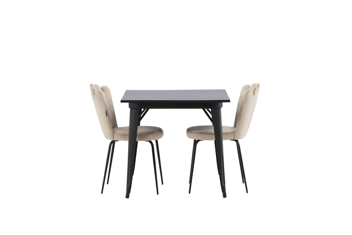 Tempe Esszimmerset + Limhamn 80cm/2St. in Beige präsentiert im Onlineshop von KAQTU Design AG. Esszimmerset ist von Venture Home