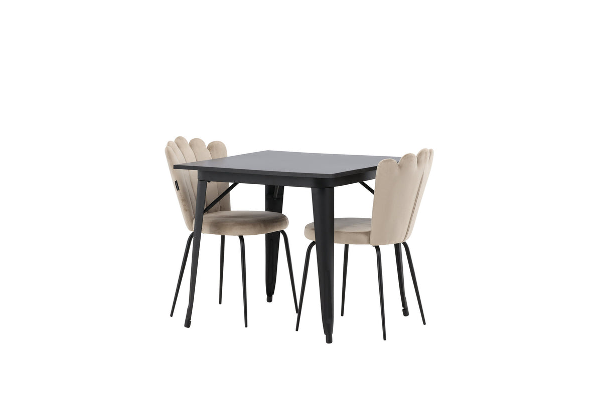 Tempe Esszimmerset + Limhamn 80cm/2St. in Beige präsentiert im Onlineshop von KAQTU Design AG. Esszimmerset ist von Venture Home