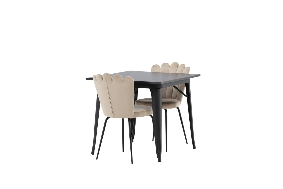 Tempe Esszimmerset + Limhamn 80cm/2St. in Beige präsentiert im Onlineshop von KAQTU Design AG. Esszimmerset ist von Venture Home