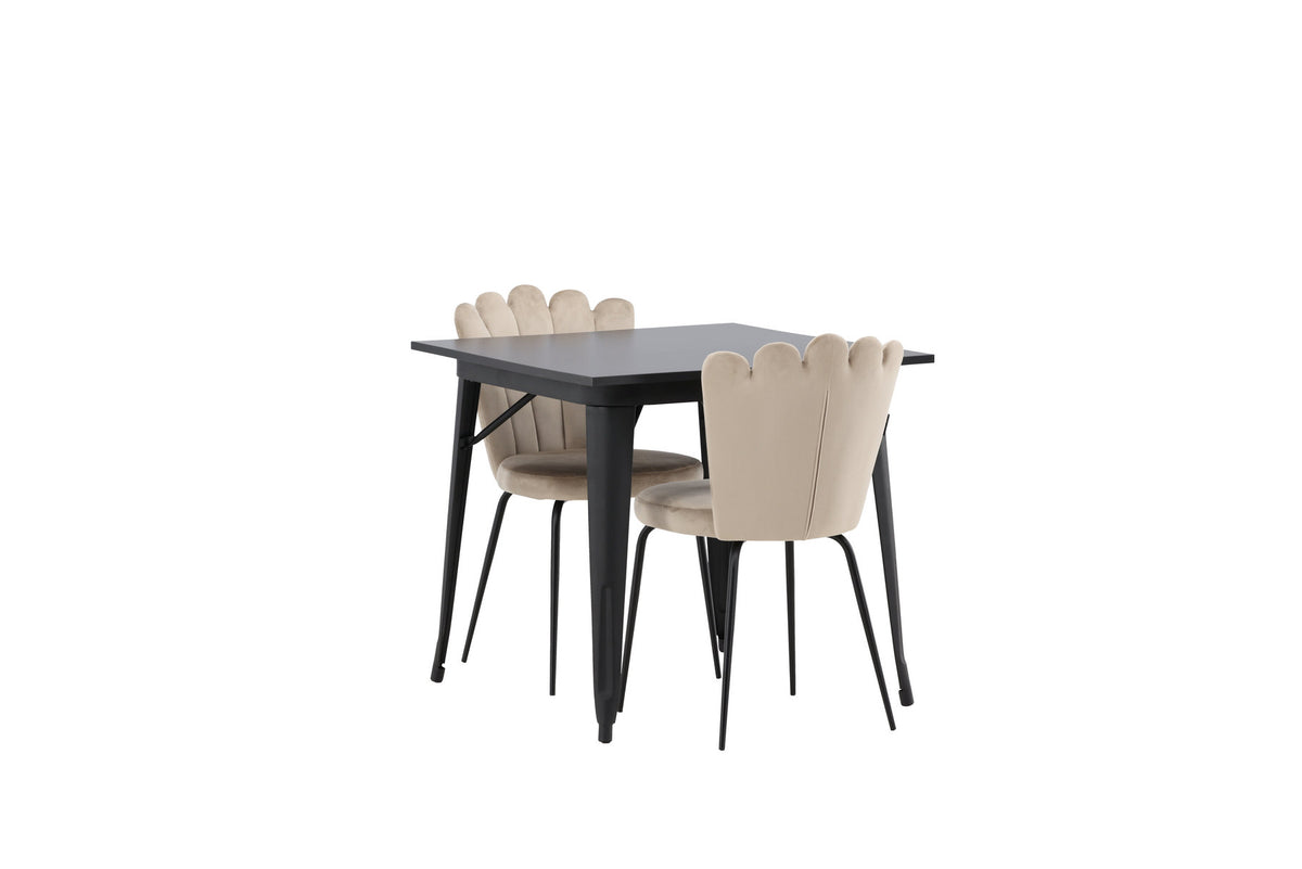Tempe Esszimmerset + Limhamn 80cm/2St. in Beige präsentiert im Onlineshop von KAQTU Design AG. Esszimmerset ist von Venture Home