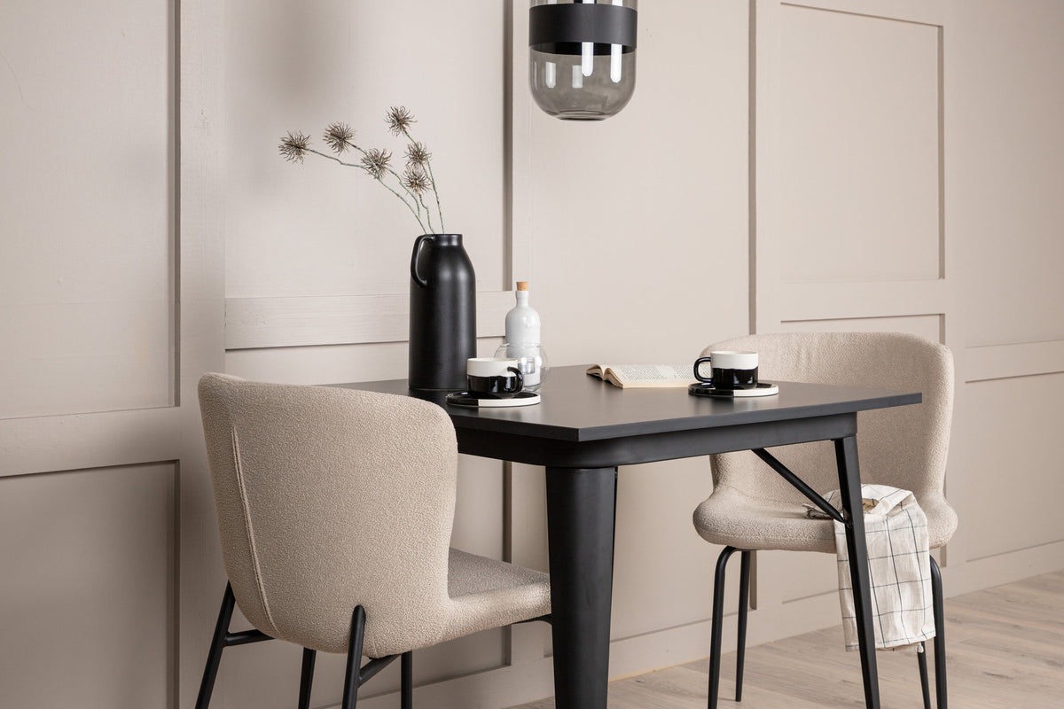 Tempe Esszimmerset + Modesto 80cm/2St. in Beige, Schwarz präsentiert im Onlineshop von KAQTU Design AG. Esszimmerset ist von Venture Home