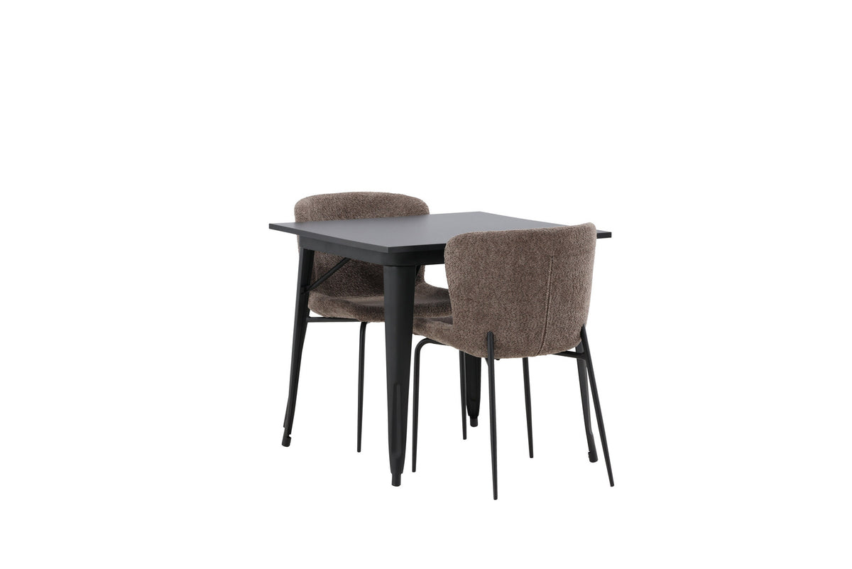 Tempe Esszimmerset + Modesto 80cm/2St. in Schwarz, Dunkelgrau präsentiert im Onlineshop von KAQTU Design AG. Esszimmerset ist von Venture Home
