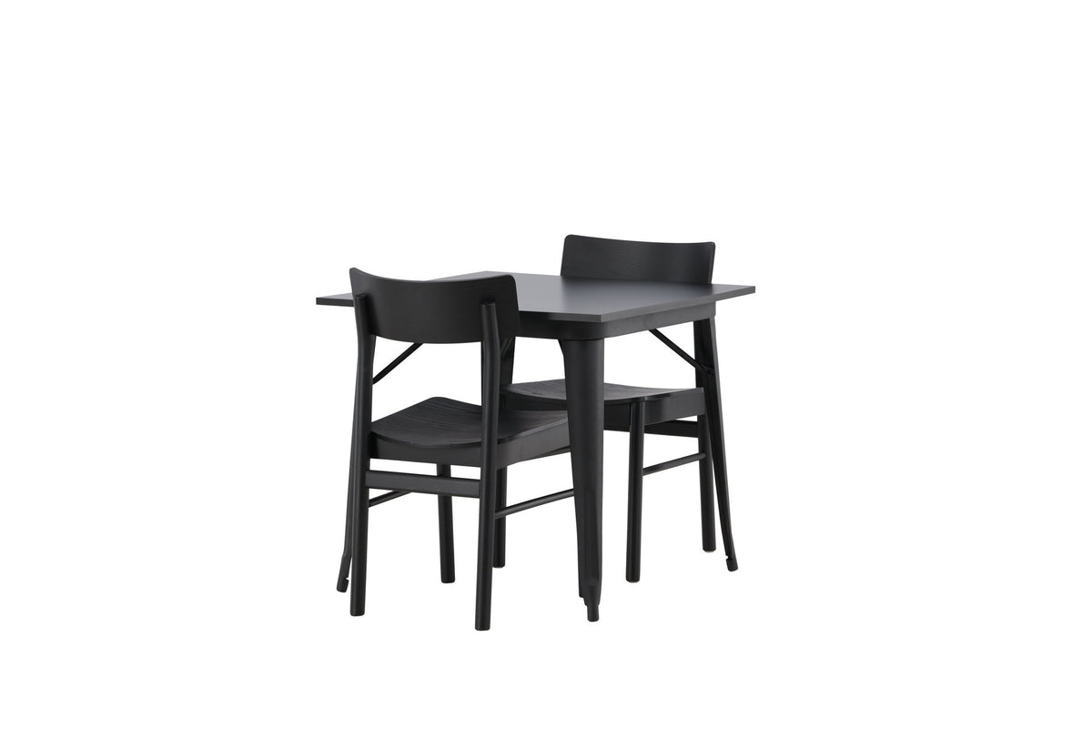 Tempe Esszimmerset + Montros 80cm/2St. in Schwarz präsentiert im Onlineshop von KAQTU Design AG. Esszimmerset ist von Venture Home