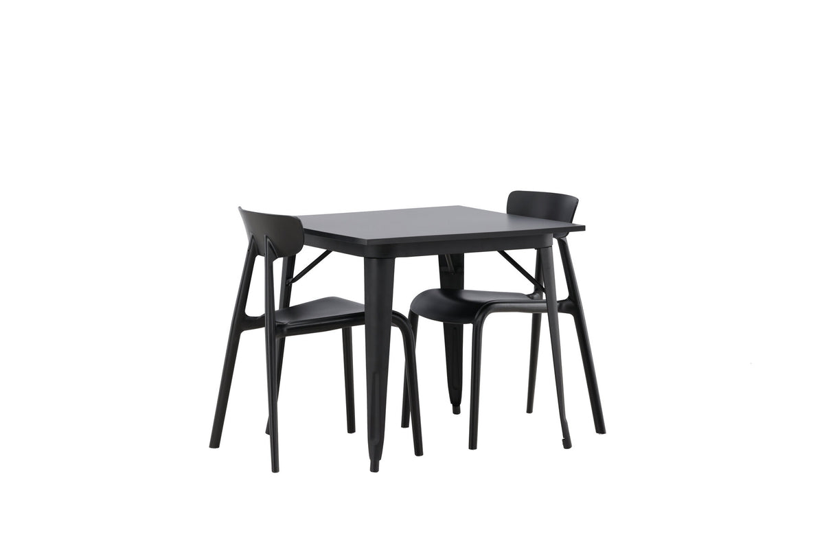 Tempe Esszimmerset + Ursholmen 80cm/2St. in Schwarz präsentiert im Onlineshop von KAQTU Design AG. Esszimmerset ist von Venture Home