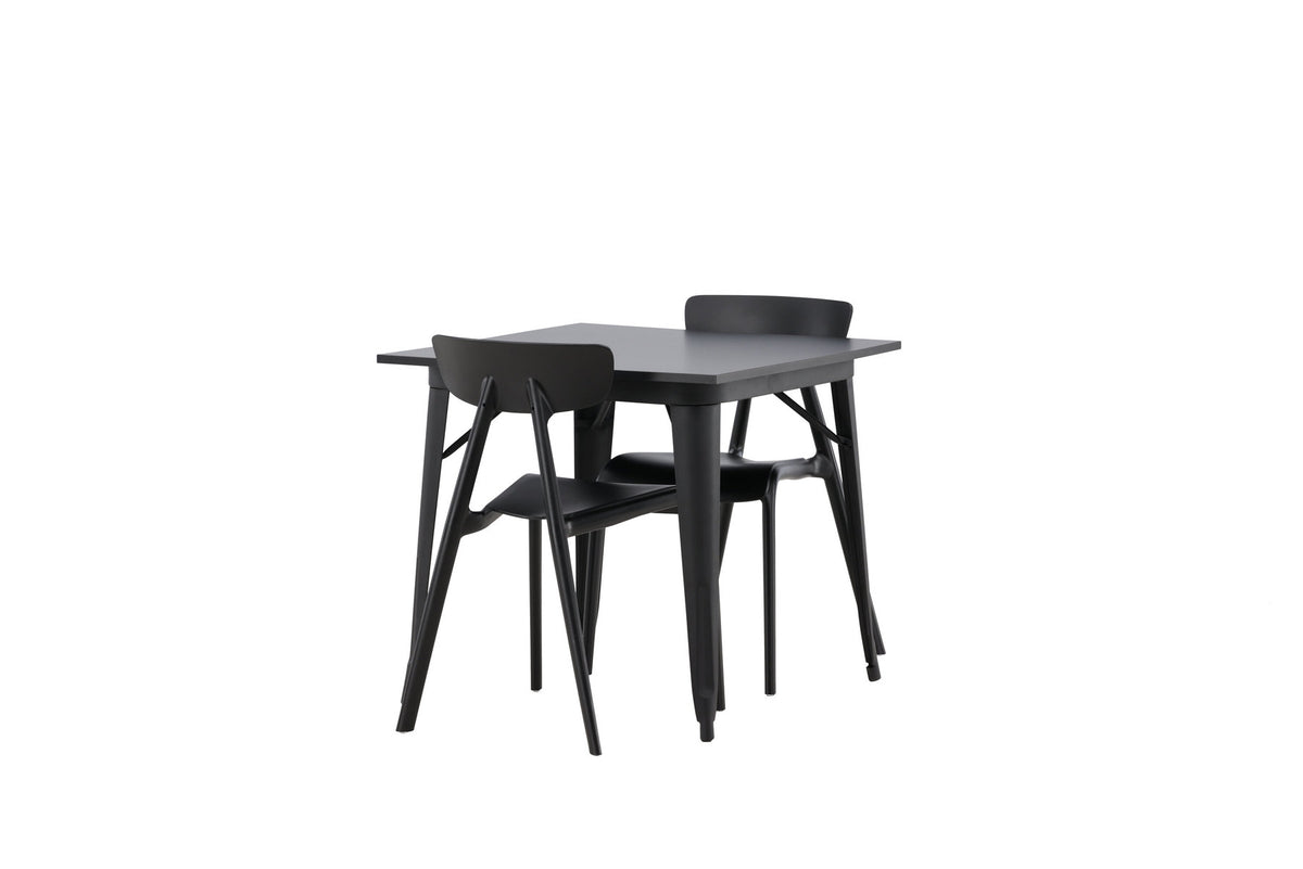 Tempe Esszimmerset + Ursholmen 80cm/2St. in Schwarz präsentiert im Onlineshop von KAQTU Design AG. Esszimmerset ist von Venture Home