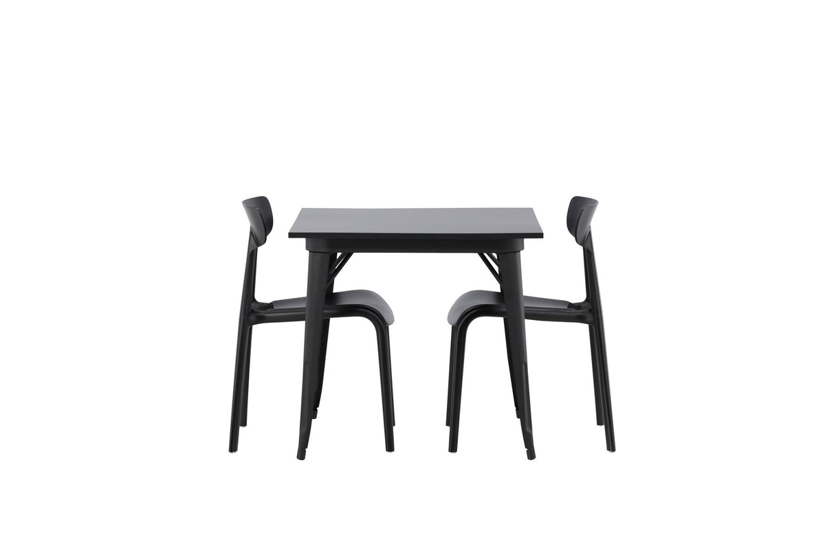 Tempe Esszimmerset + Ursholmen 80cm/2St. in Schwarz präsentiert im Onlineshop von KAQTU Design AG. Esszimmerset ist von Venture Home