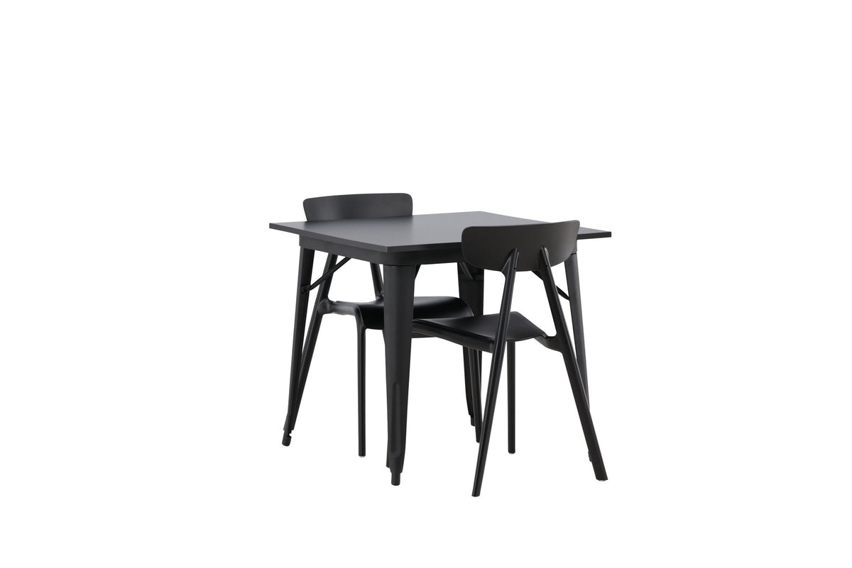 Tempe Esszimmerset + Ursholmen 80cm/2St. in Schwarz präsentiert im Onlineshop von KAQTU Design AG. Esszimmerset ist von Venture Home