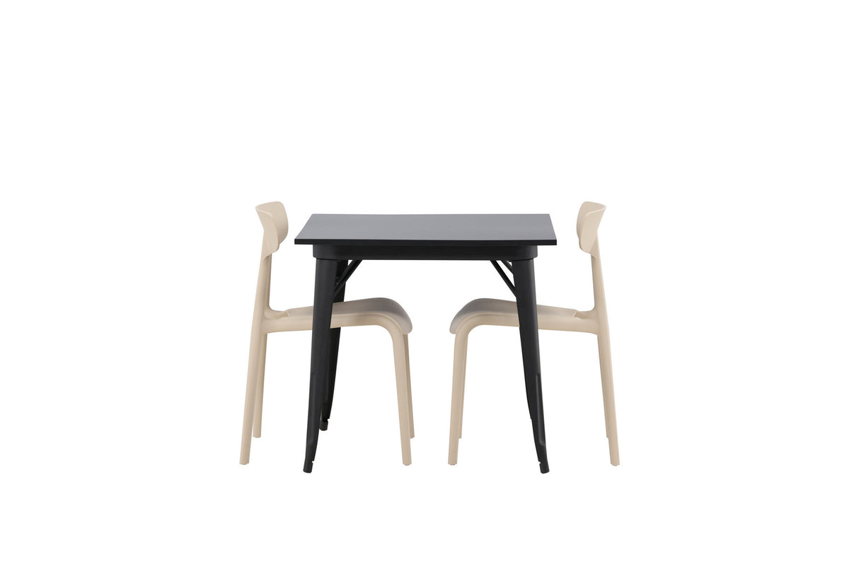 Tempe Esszimmerset + Ursholmen 80cm/2St. in Beige präsentiert im Onlineshop von KAQTU Design AG. Esszimmerset ist von Venture Home