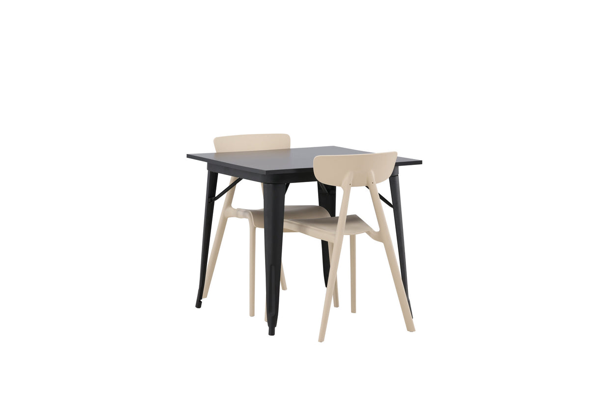 Tempe Esszimmerset + Ursholmen 80cm/2St. in Beige präsentiert im Onlineshop von KAQTU Design AG. Esszimmerset ist von Venture Home