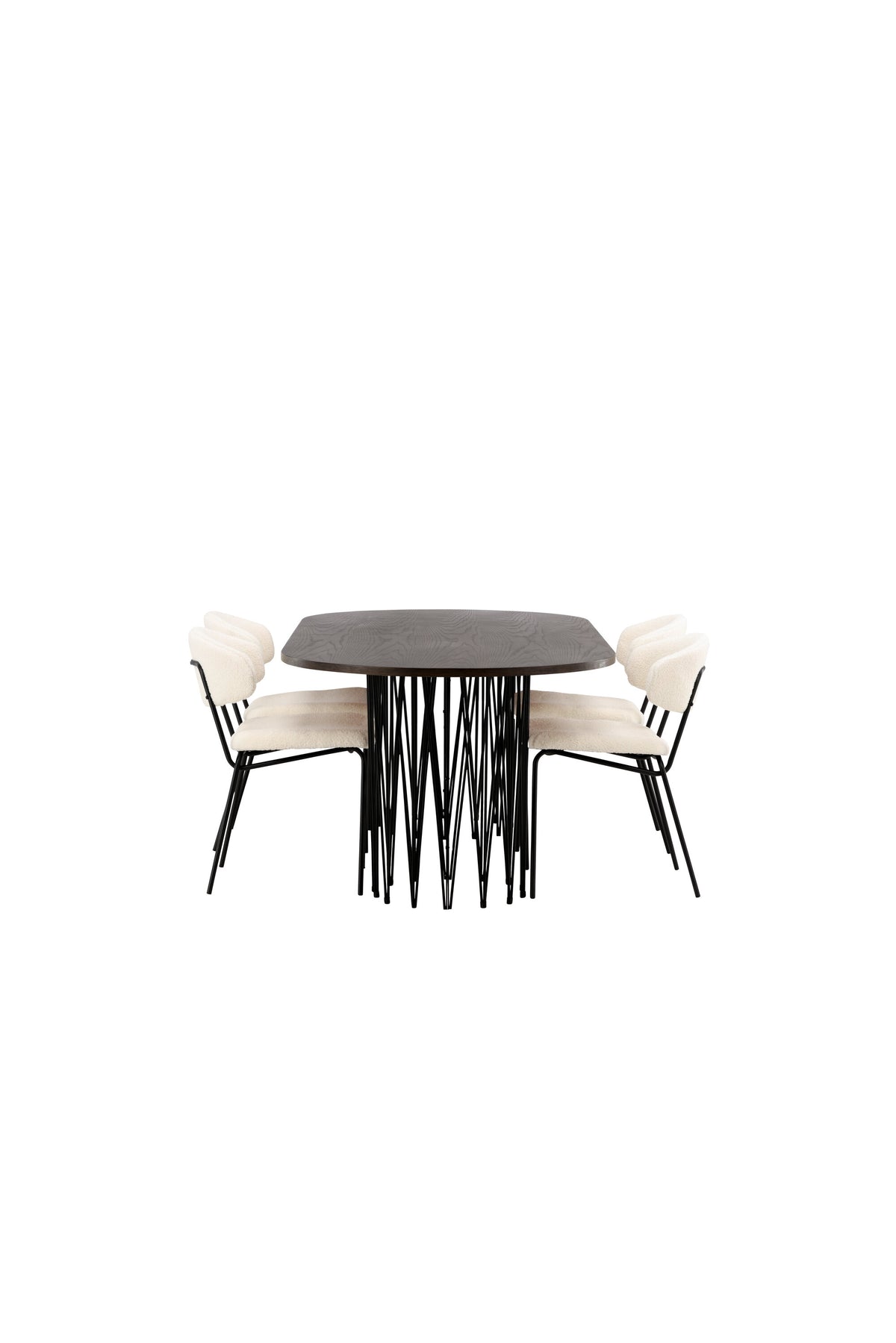 Stone Esszimmerset + Chico 220cm/4St. in Weiss präsentiert im Onlineshop von KAQTU Design AG. Esszimmerset ist von Venture Home