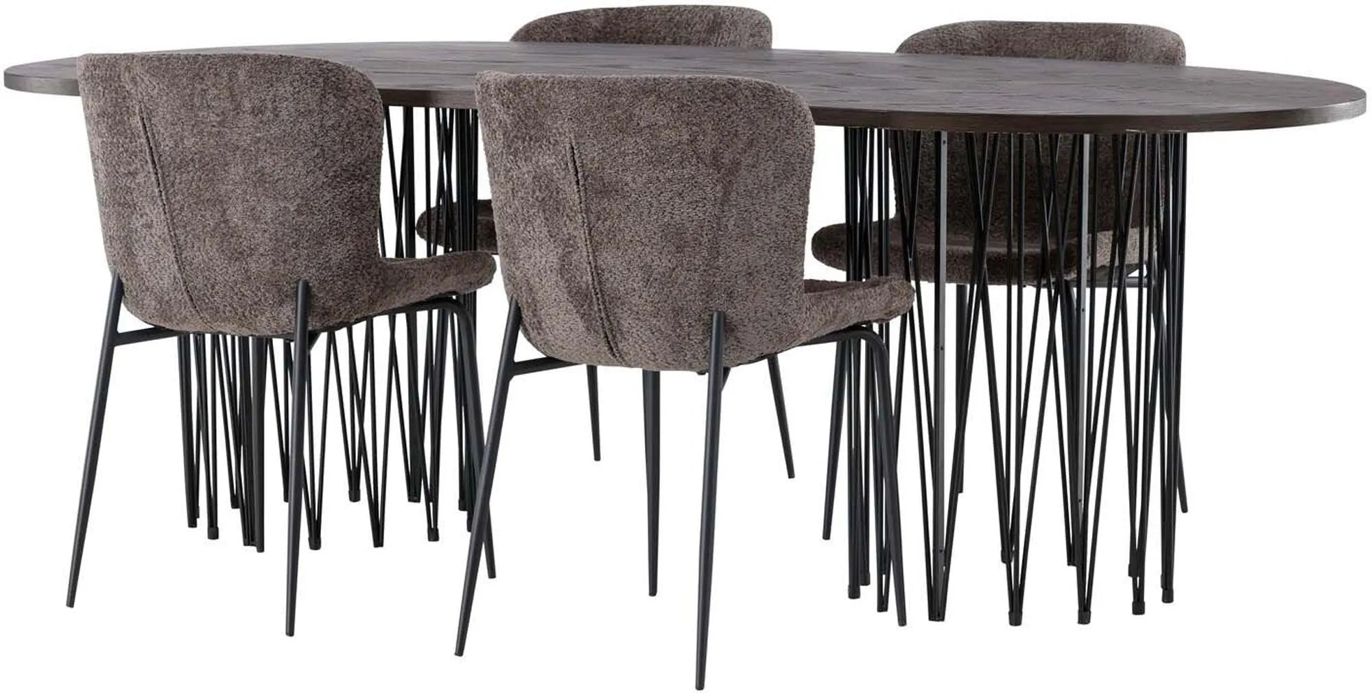 Modernes Stone Esszimmerset für stilvolle und gemütliche Abende.