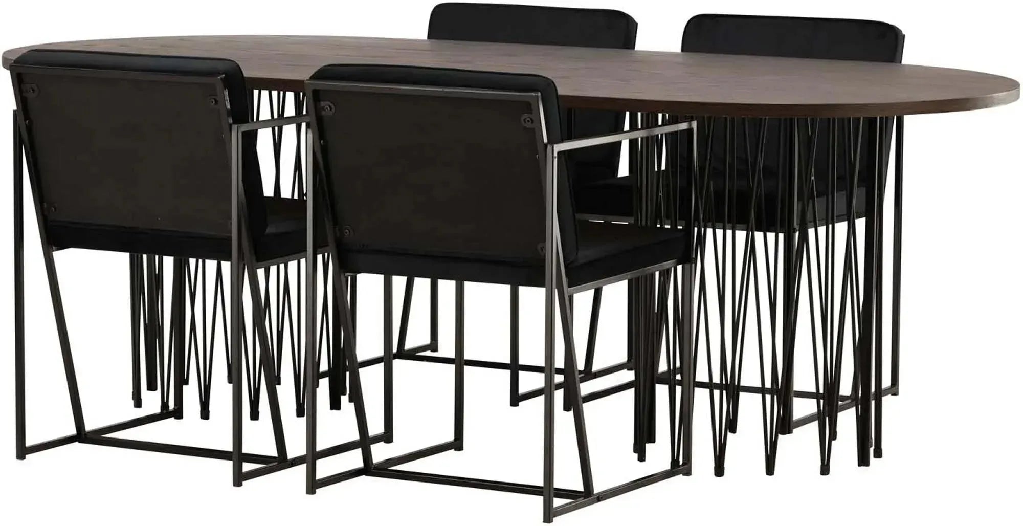 Elegantes Stone Esszimmerset 220cm mit 4 Stühlen von Venture Home.