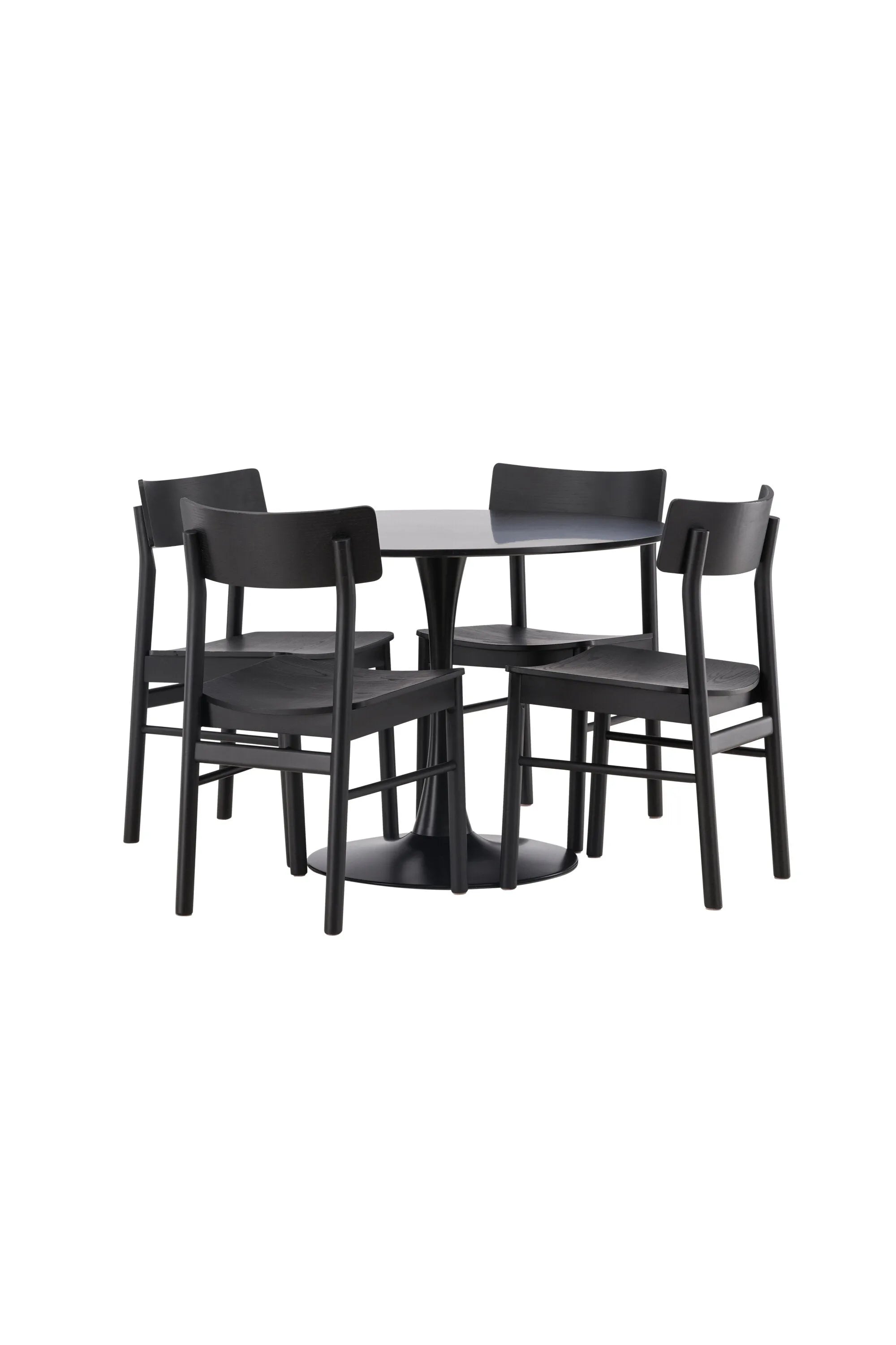 Elegantes Glade Esszimmer-Set: Tisch & 4 Montros Stühle von Venture Home.