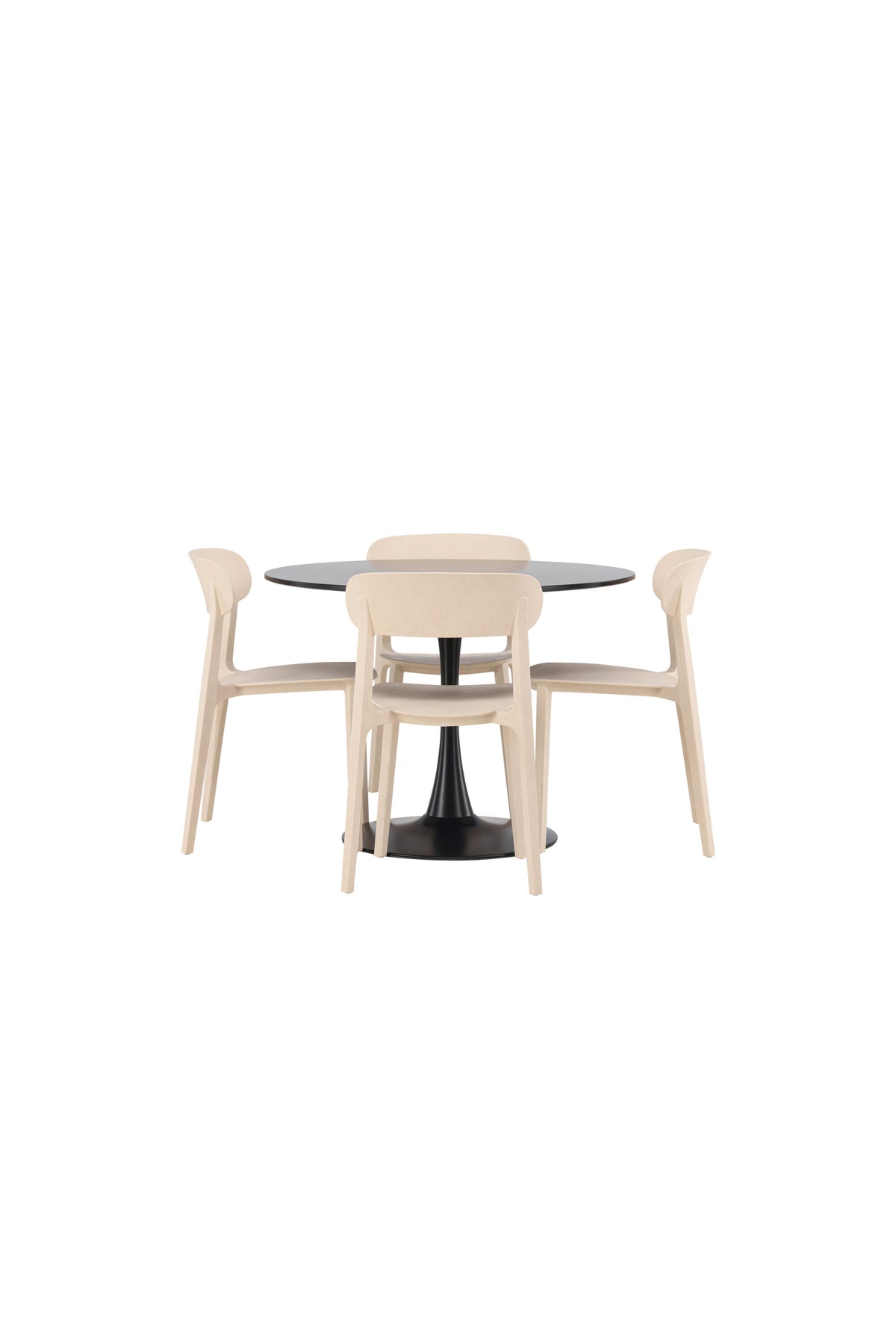 Glade Esszimmerset + Astol ⌀100cm/4St. in Beige präsentiert im Onlineshop von KAQTU Design AG. Esszimmerset ist von Venture Home