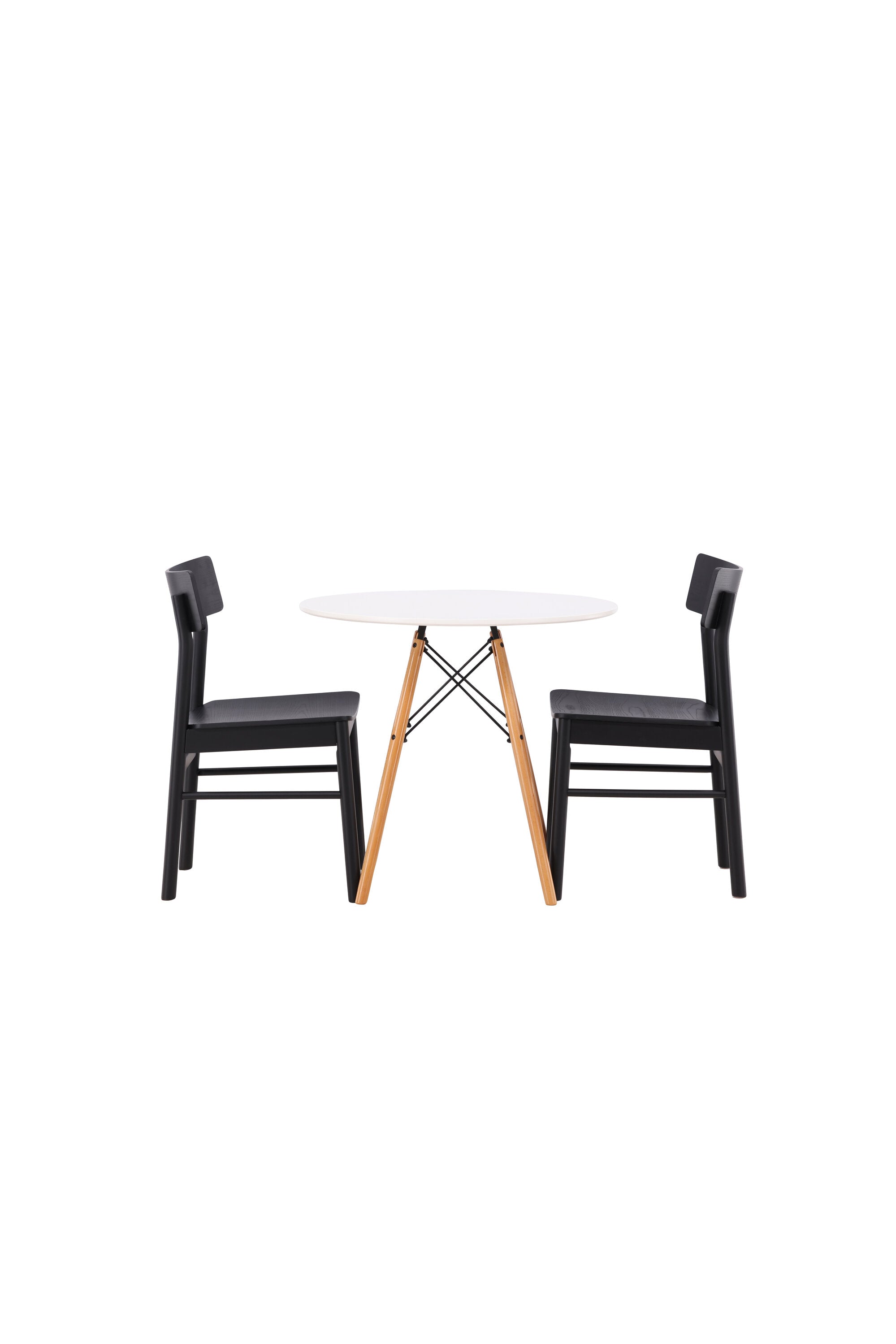 Danburi Esszimmerset + Montros ⌀60cm/2St. in Schwarz präsentiert im Onlineshop von KAQTU Design AG. Esszimmerset ist von Venture Home