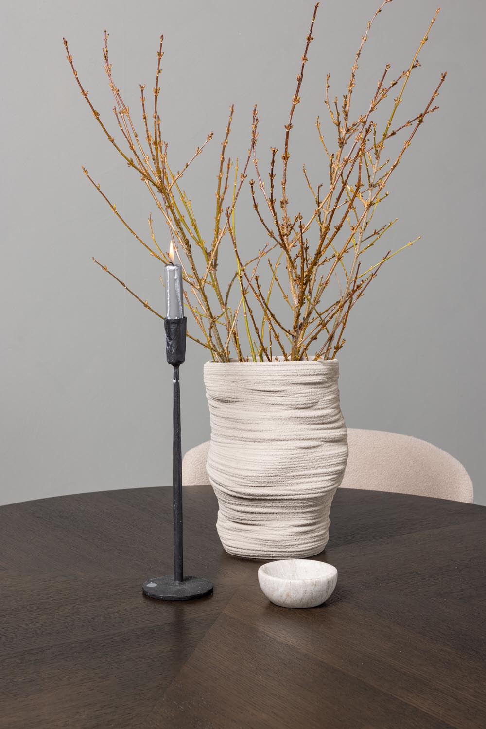 Esszimmerset Copenhagen + Modesto ⌀115cm/4St. in Mocca / Beige / Schwarz  präsentiert im Onlineshop von KAQTU Design AG. Esszimmerset ist von Venture Home