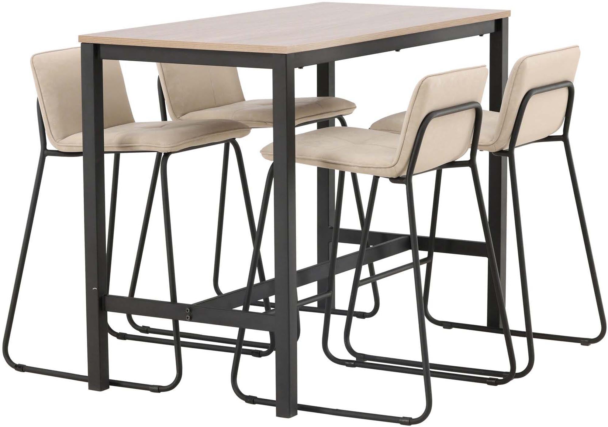 Entdecken Sie das Camden Barset + Bisbee 120cm/4St. von Venture Home – die perfekte Kombination aus modernem Design und Funktionalität für Ihre Küche oder Essbereich.