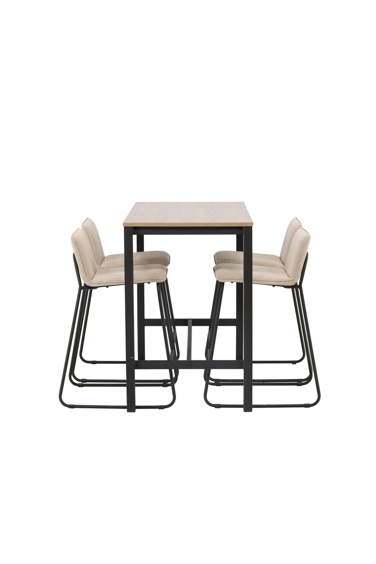Camden Barset + Bisbee 120cm/4St. in Beige, Schwarz präsentiert im Onlineshop von KAQTU Design AG. Bartischset ist von Venture Home