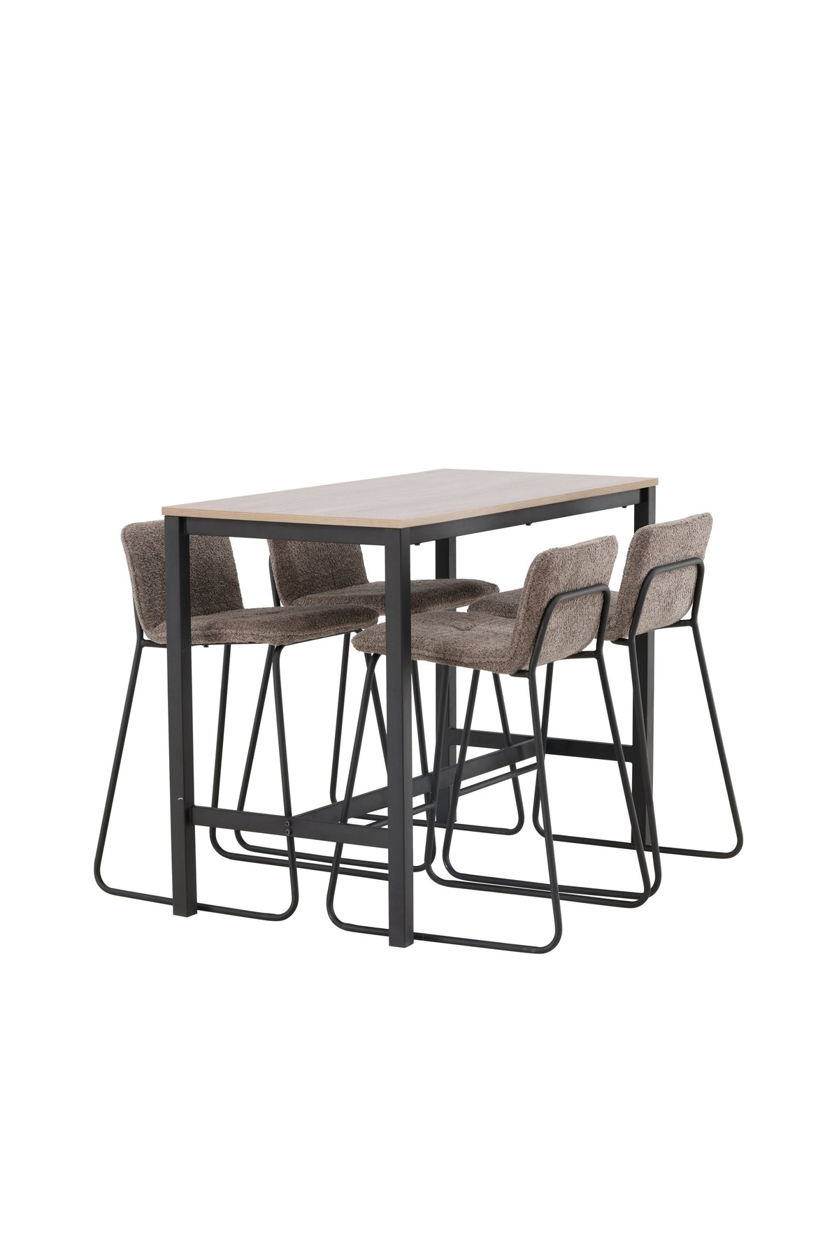 Camden Barset + Bisbee 120cm/4St. in Schwarz, Dunkelgrau präsentiert im Onlineshop von KAQTU Design AG. Bartischset ist von Venture Home
