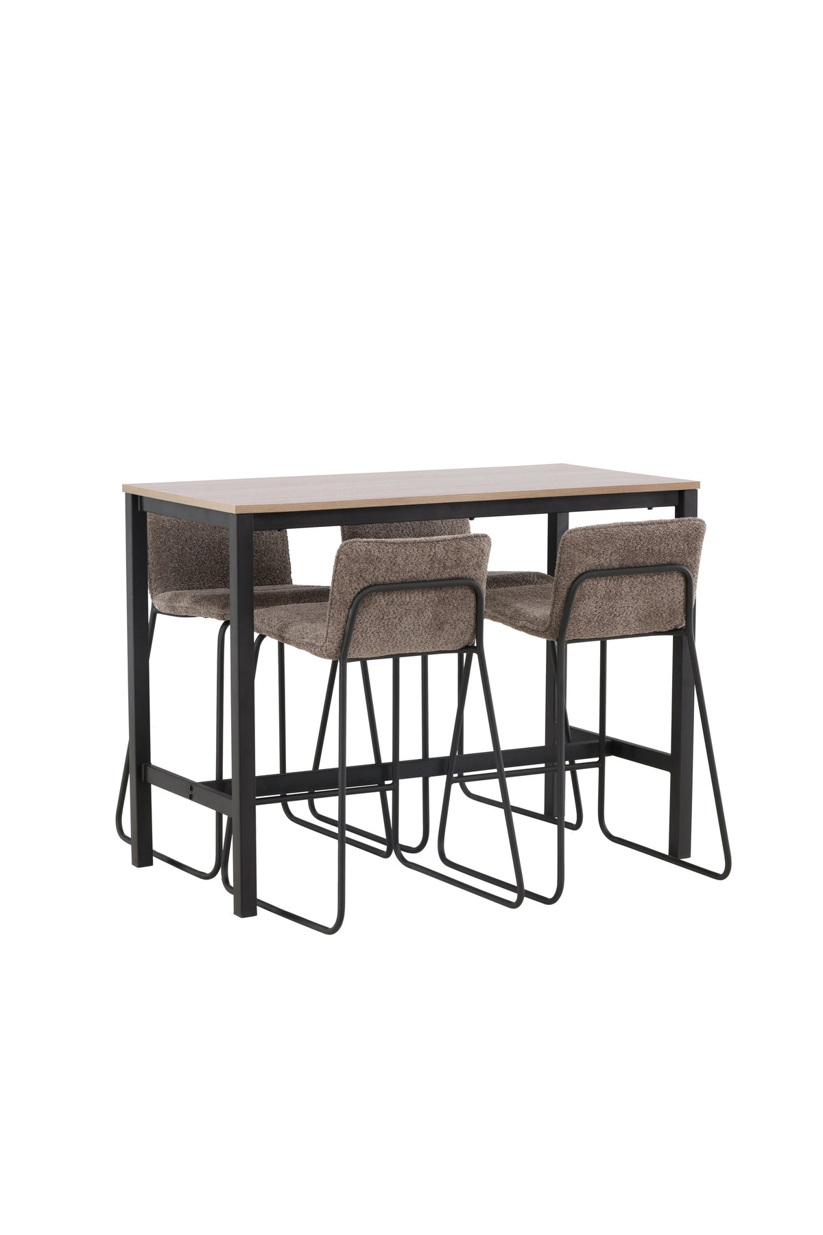 Camden Barset + Bisbee 120cm/4St. in Schwarz, Dunkelgrau präsentiert im Onlineshop von KAQTU Design AG. Bartischset ist von Venture Home