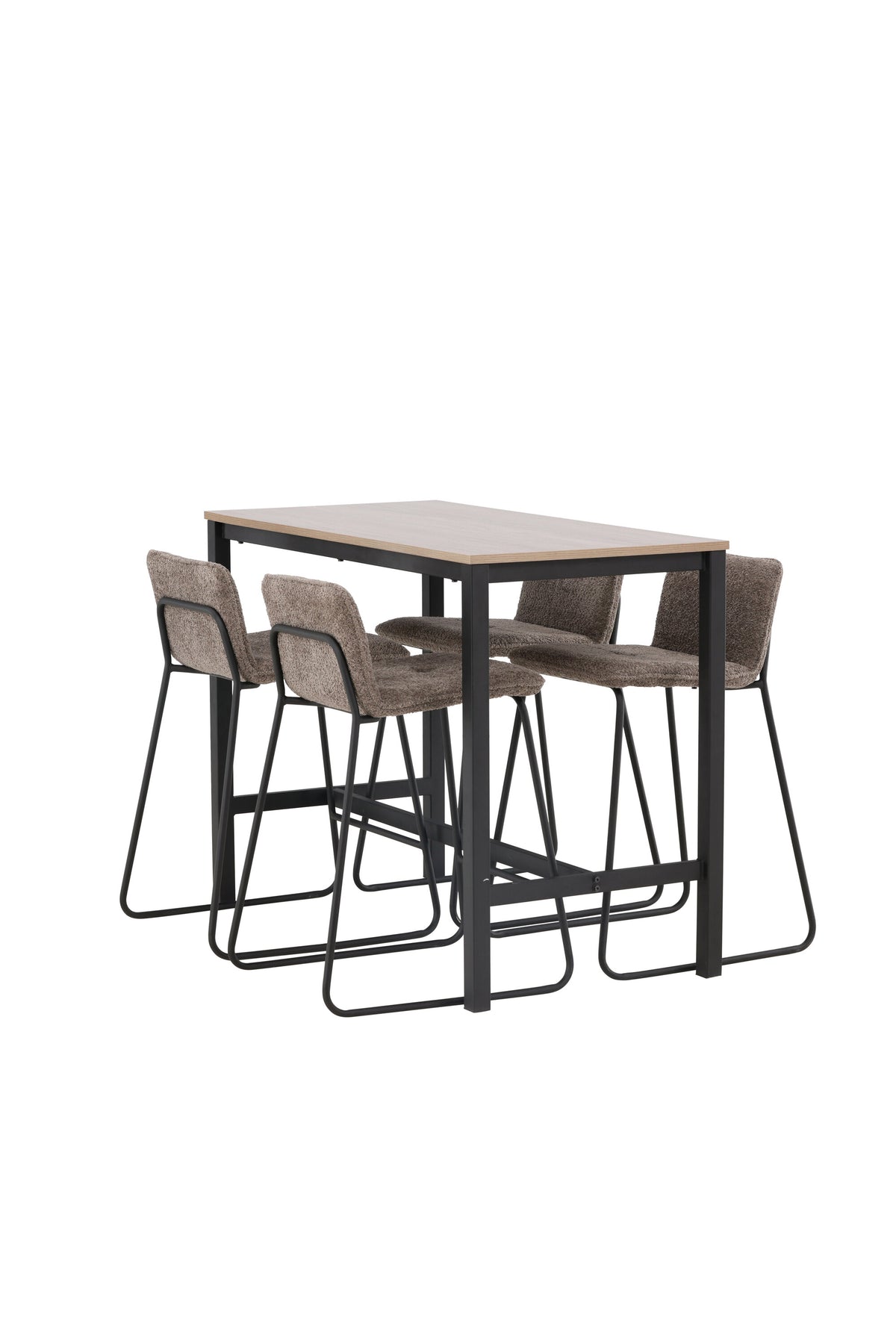Camden Barset + Bisbee 120cm/4St. in Schwarz, Dunkelgrau präsentiert im Onlineshop von KAQTU Design AG. Bartischset ist von Venture Home