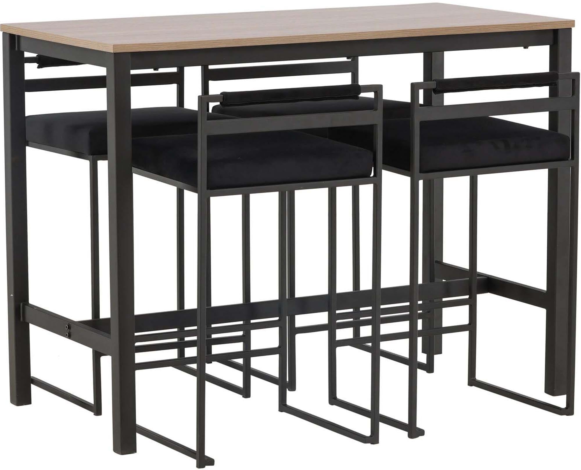 Stilvolles Bartischset von Venture Home: Camden Barset + Opelika 120cm/4St. für moderne Wohnräume, ideal für gesellige Abende.