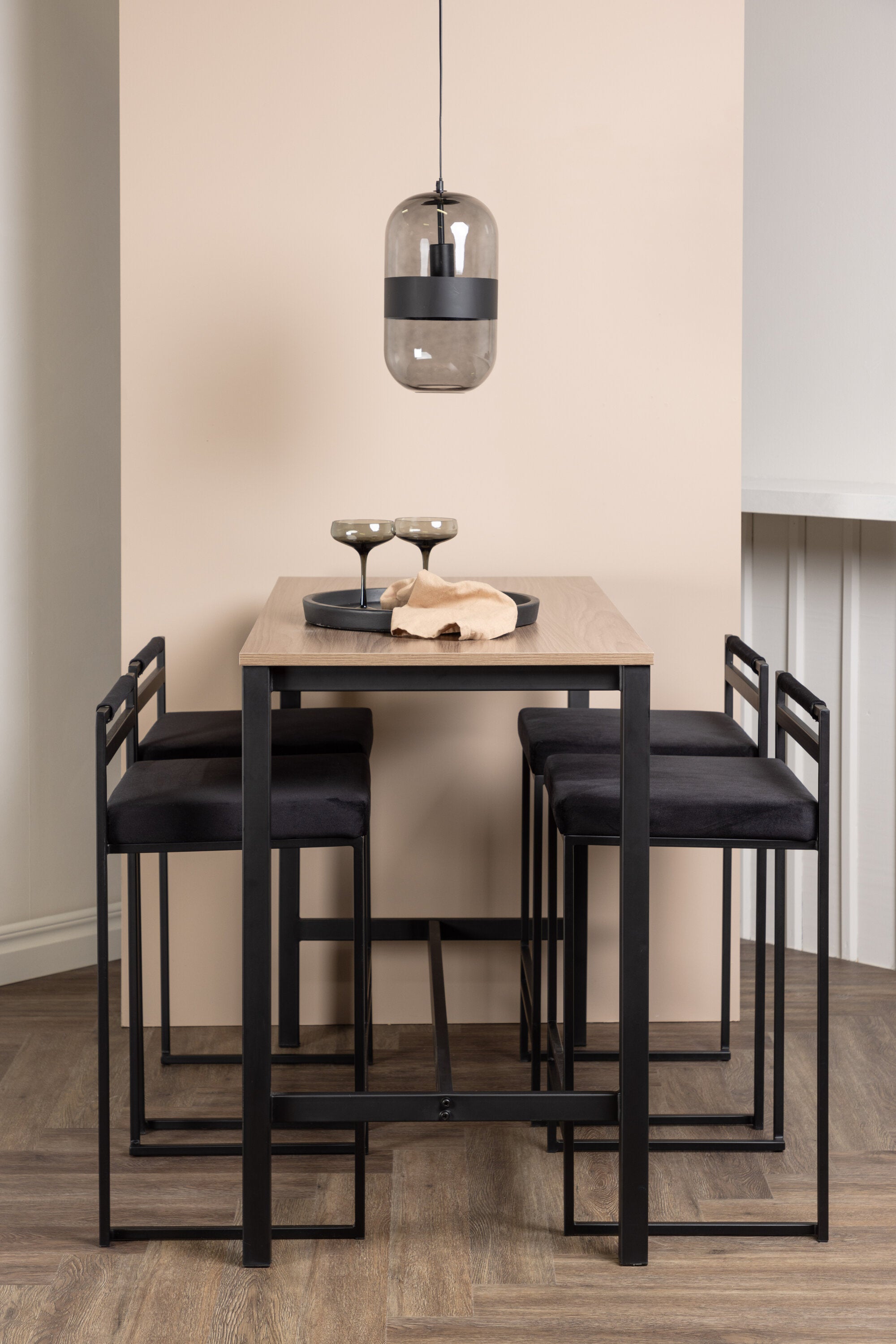 Camden Barset + Opelika 120cm/4St. in Schwarz präsentiert im Onlineshop von KAQTU Design AG. Bartischset ist von Venture Home