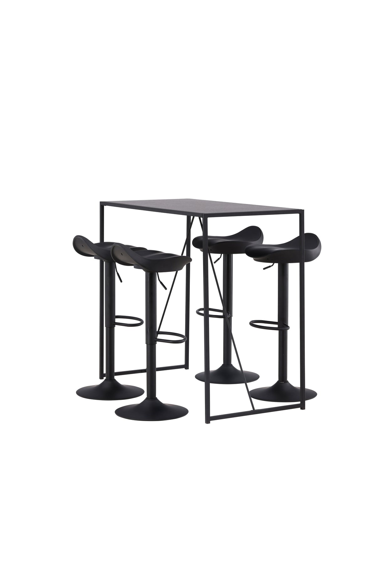 Brea Barset + Adesto 120cm/4St. in Schwarz präsentiert im Onlineshop von KAQTU Design AG. Bartischset ist von Venture Home