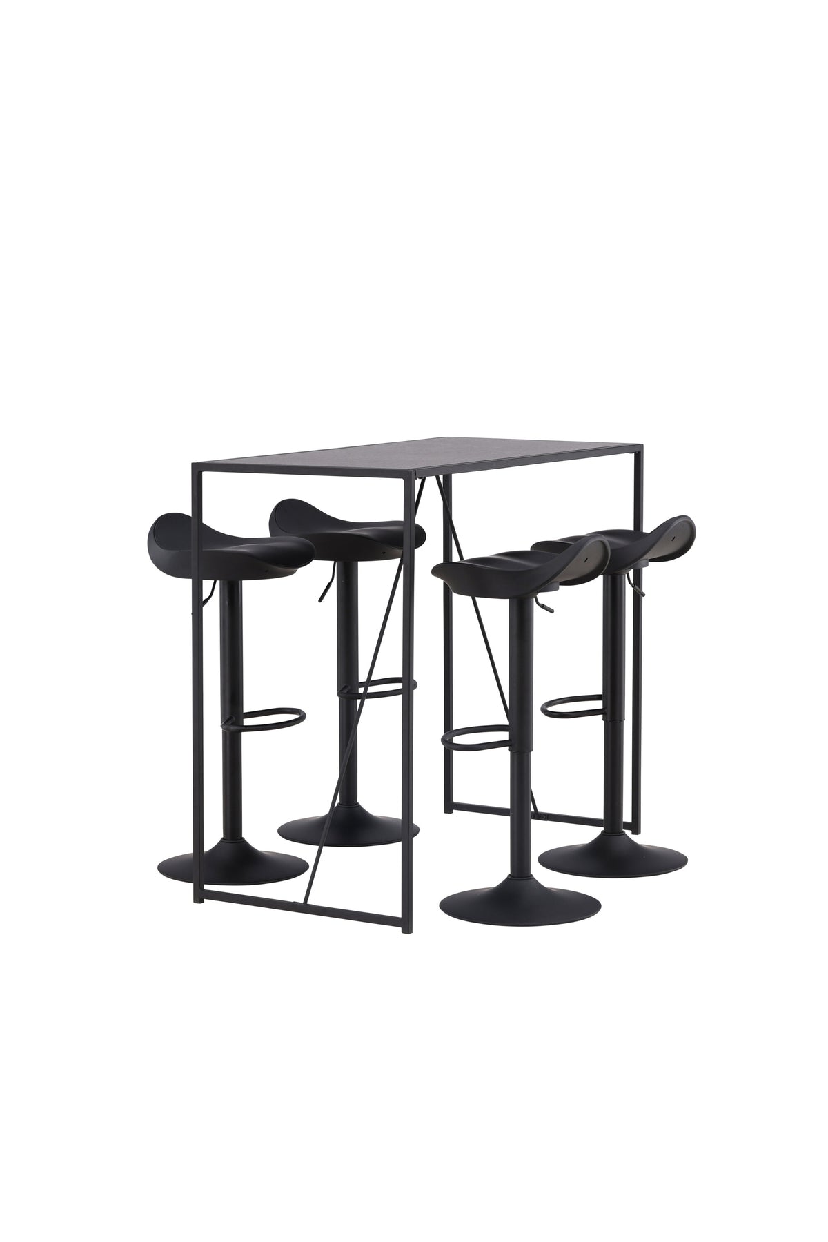 Brea Barset + Adesto 120cm/4St. in Schwarz präsentiert im Onlineshop von KAQTU Design AG. Bartischset ist von Venture Home