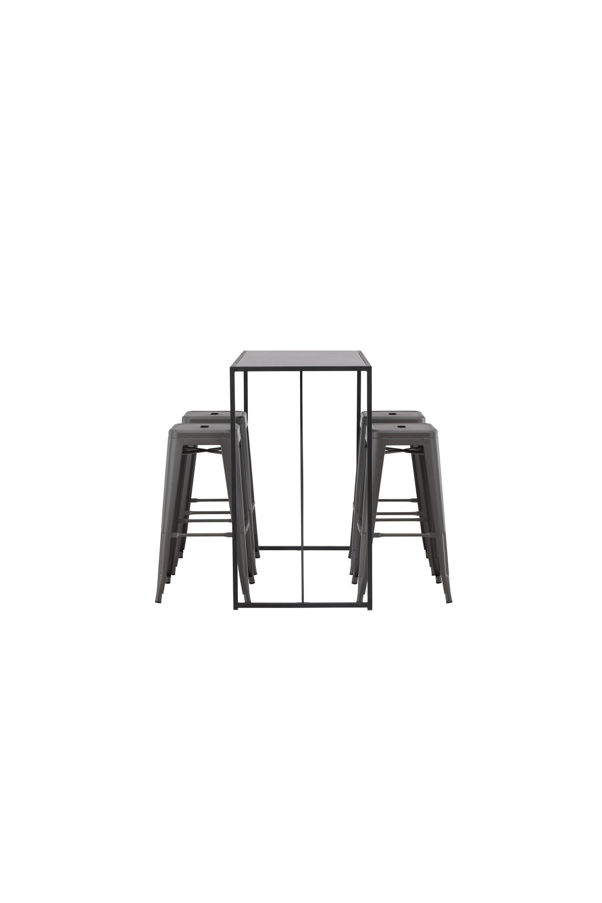 Brea Barset + Tempe 120cm/4St. in Dunkelgrau präsentiert im Onlineshop von KAQTU Design AG. Bartischset ist von Venture Home