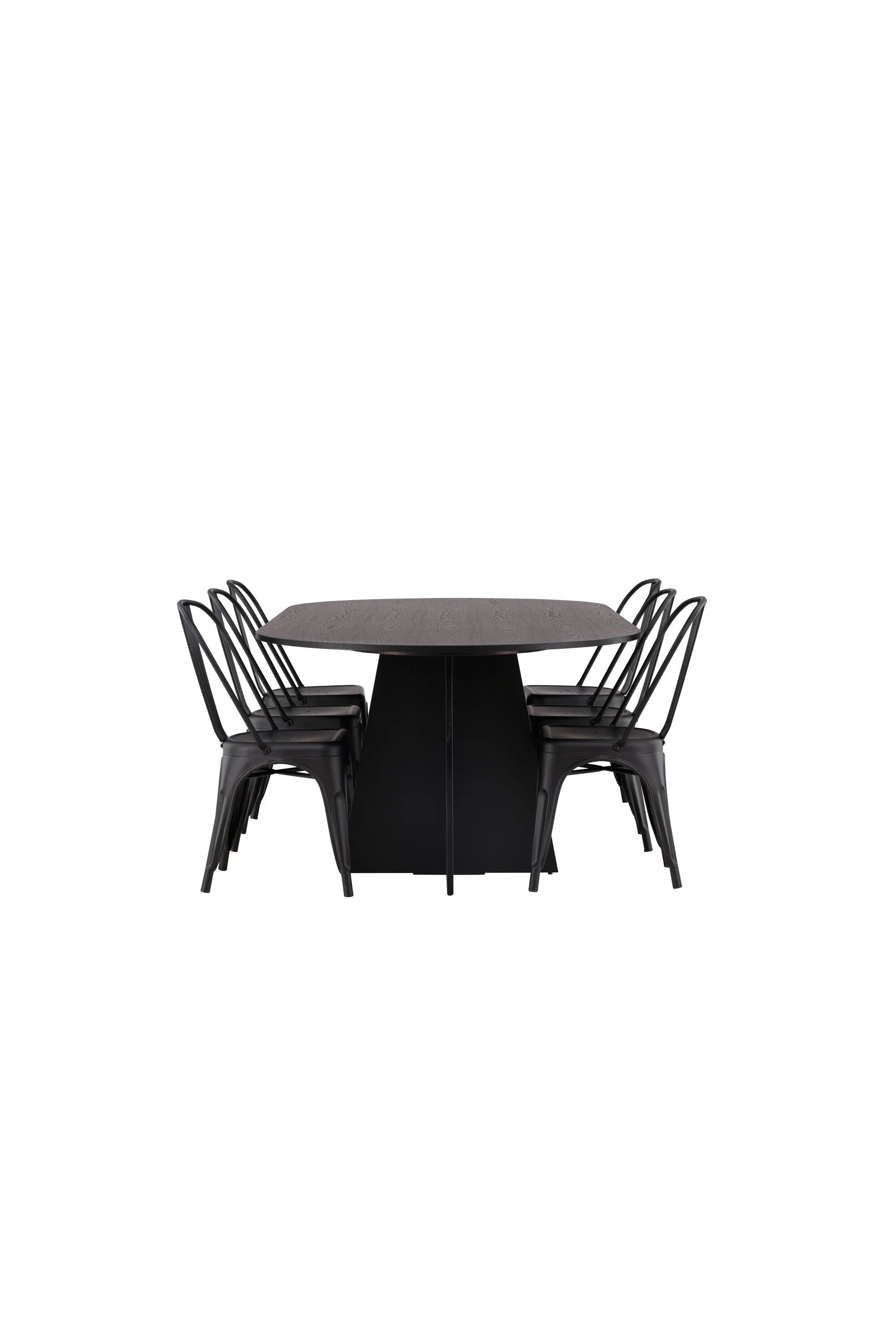 Eleganter Bootcut Esstisch mit 4 Tempe Stühlen von Venture Home.