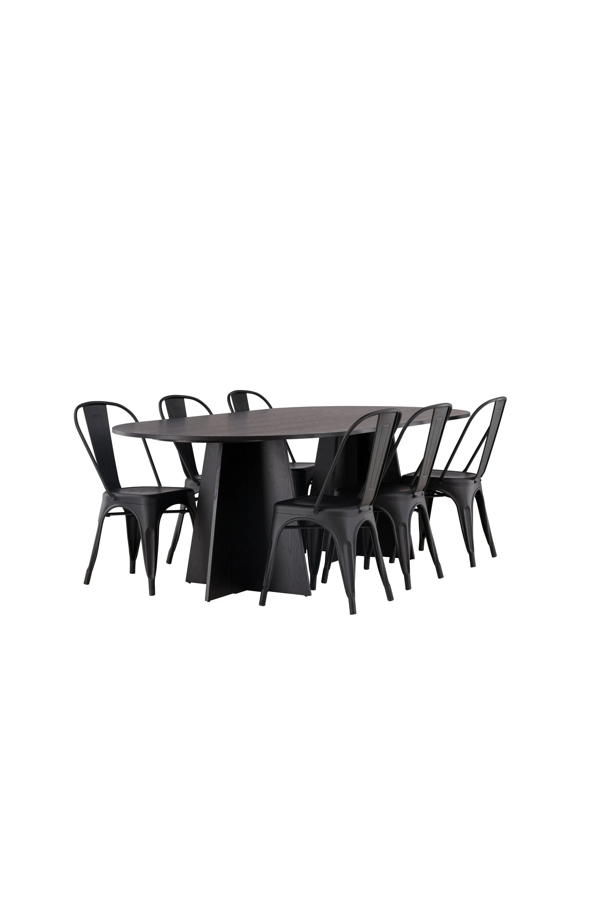 Moderner Bootcut Esstisch mit 4 Tempe Stühlen von Venture Home.