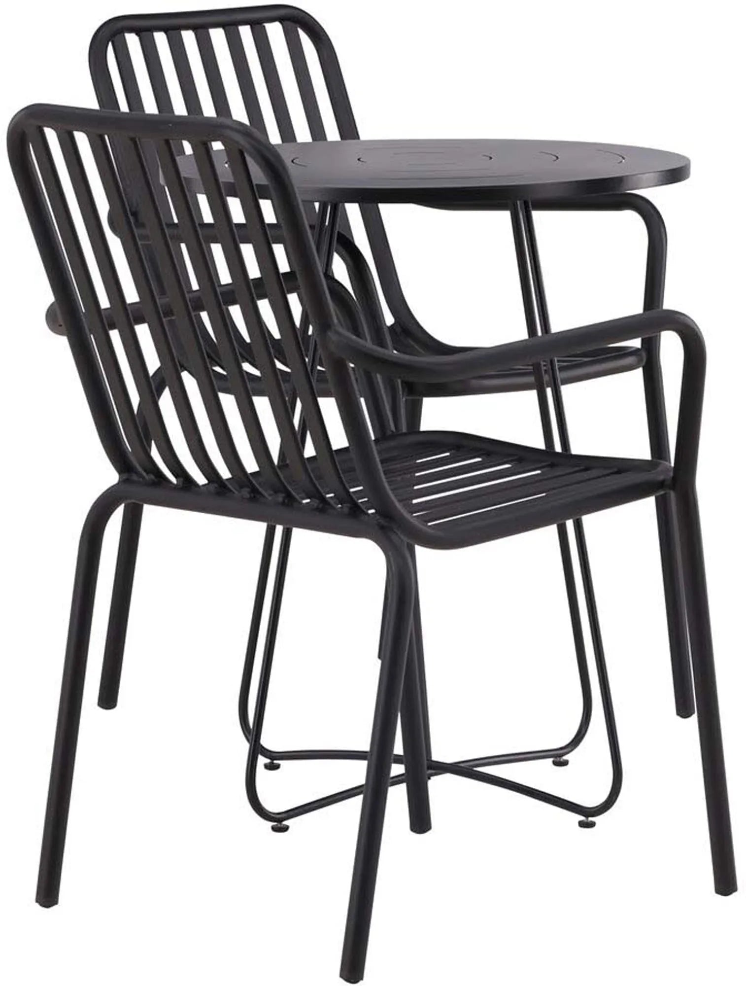 Stilvolles Bacong Outdoor-Tischset von Venture Home: Robustes Aluminium, modernes Design, ideal für Balkon & Terrasse.
