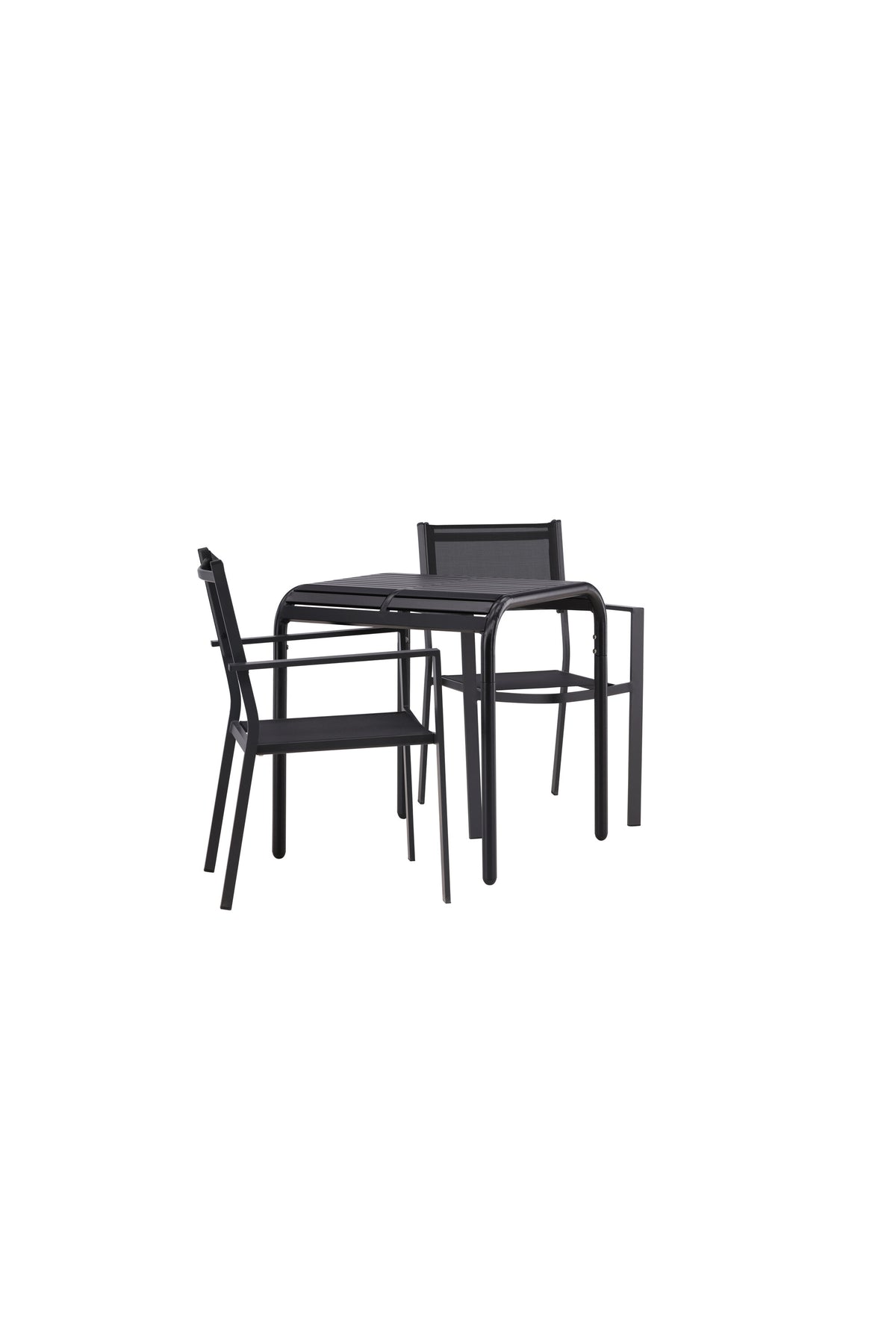 Borneo Outdoor-Tischset + Copacabana 70cm/2St. in Schwarz präsentiert im Onlineshop von KAQTU Design AG. Gartentischset ist von Venture Home