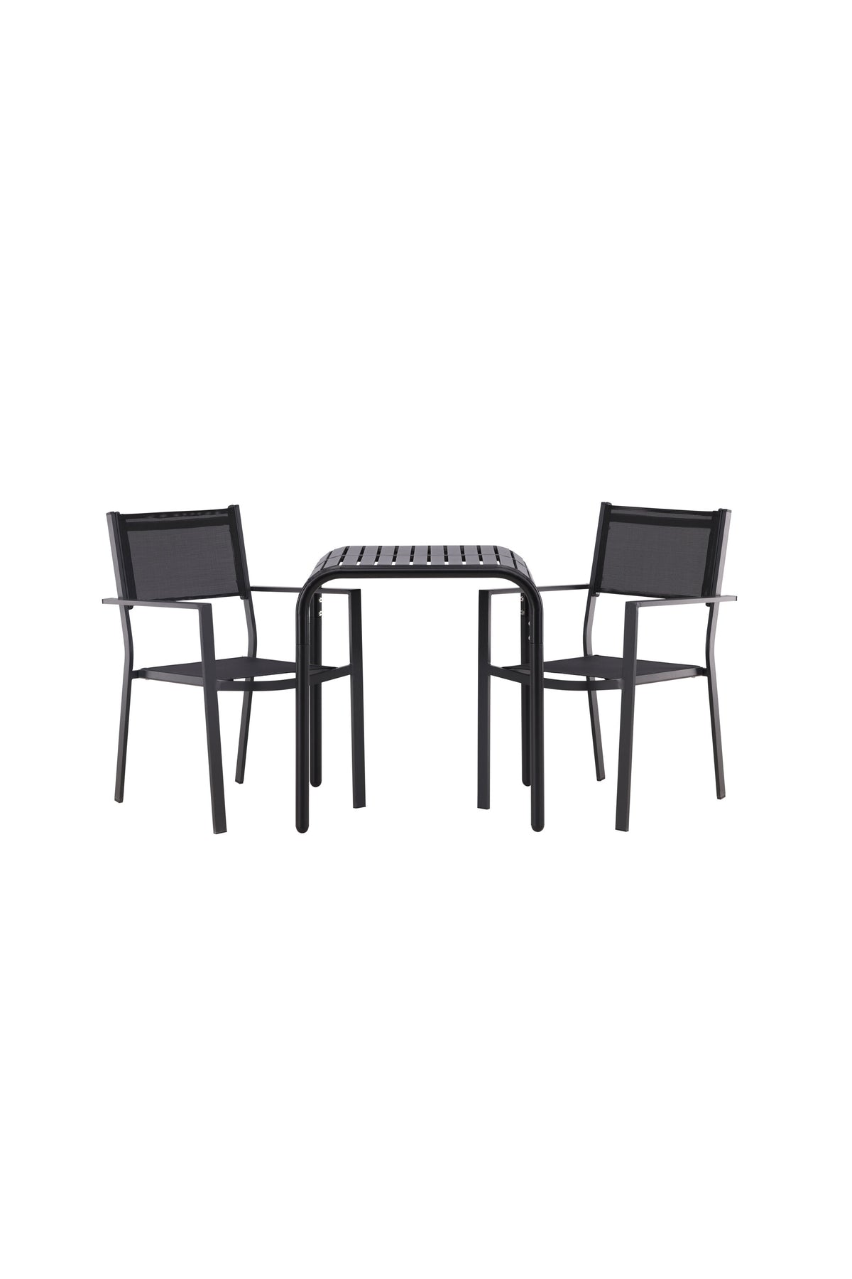 Borneo Outdoor-Tischset + Copacabana 70cm/2St. in Schwarz präsentiert im Onlineshop von KAQTU Design AG. Gartentischset ist von Venture Home