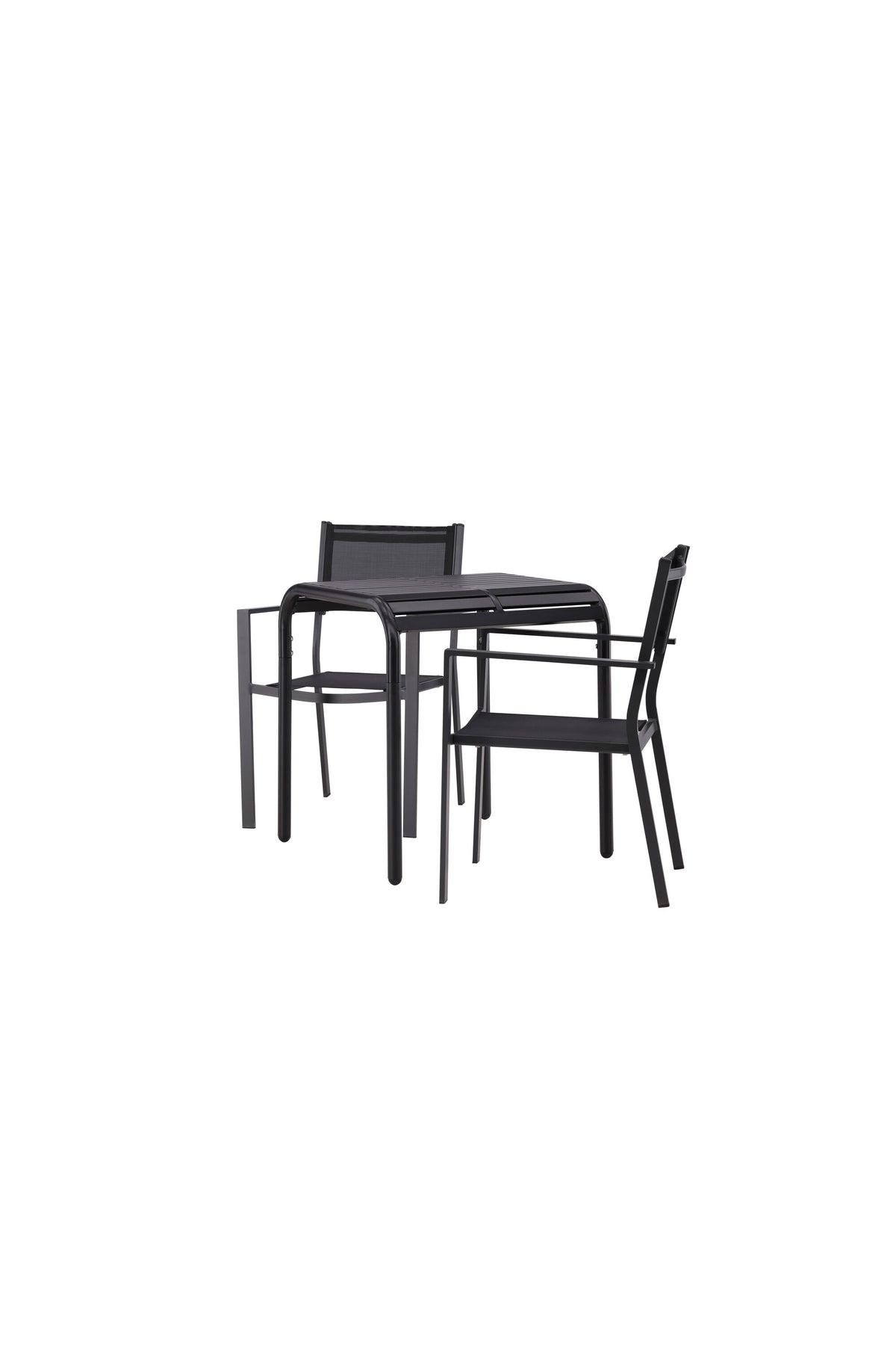 Borneo Outdoor-Tischset + Copacabana 70cm/2St. in Schwarz präsentiert im Onlineshop von KAQTU Design AG. Gartentischset ist von Venture Home