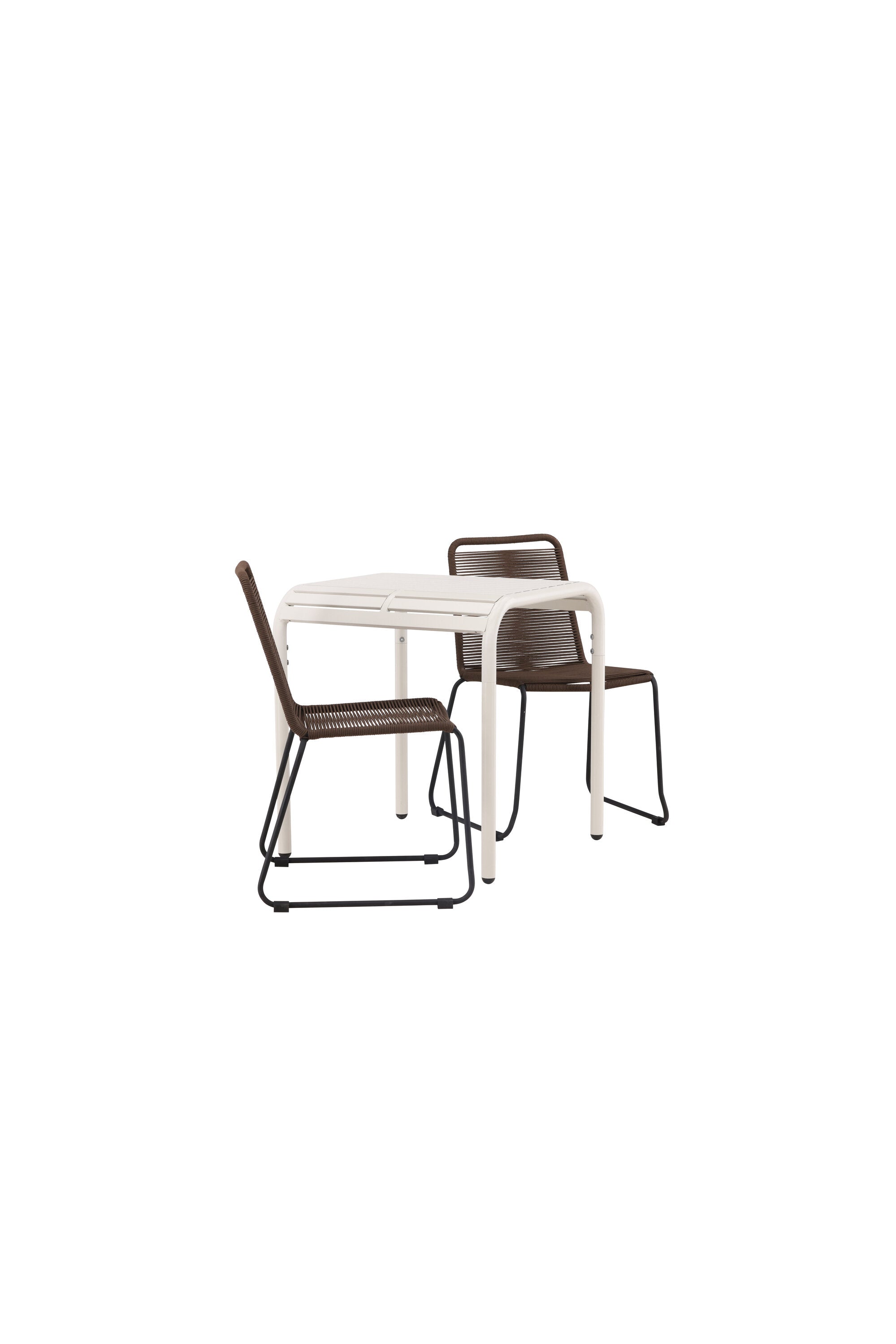 Borneo Outdoor-Caféset + Lindos 70cm/2St. in Beige präsentiert im Onlineshop von KAQTU Design AG. Gartentischset ist von Venture Home