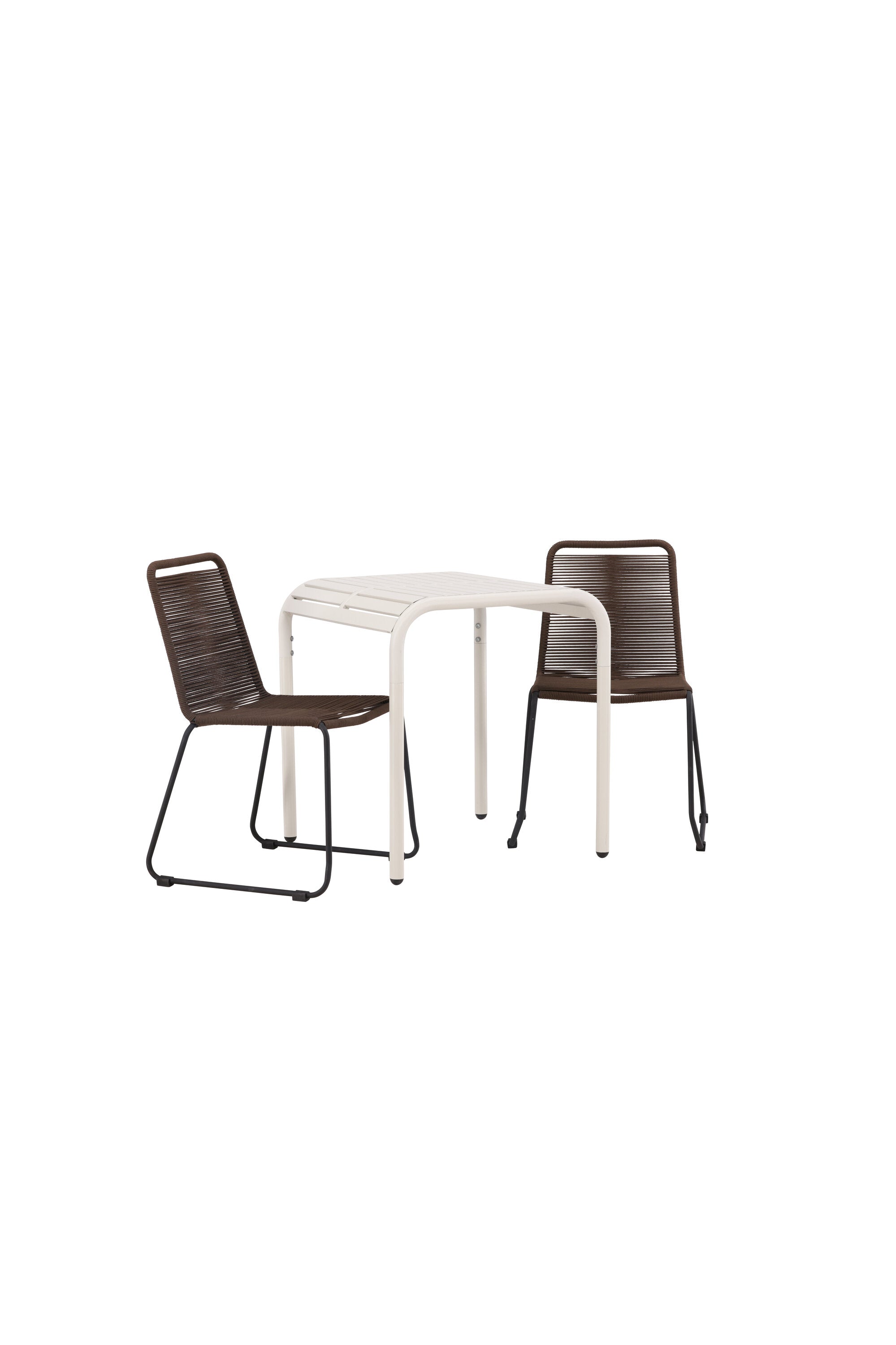 Borneo Outdoor-Caféset + Lindos 70cm/2St. in Beige präsentiert im Onlineshop von KAQTU Design AG. Gartentischset ist von Venture Home