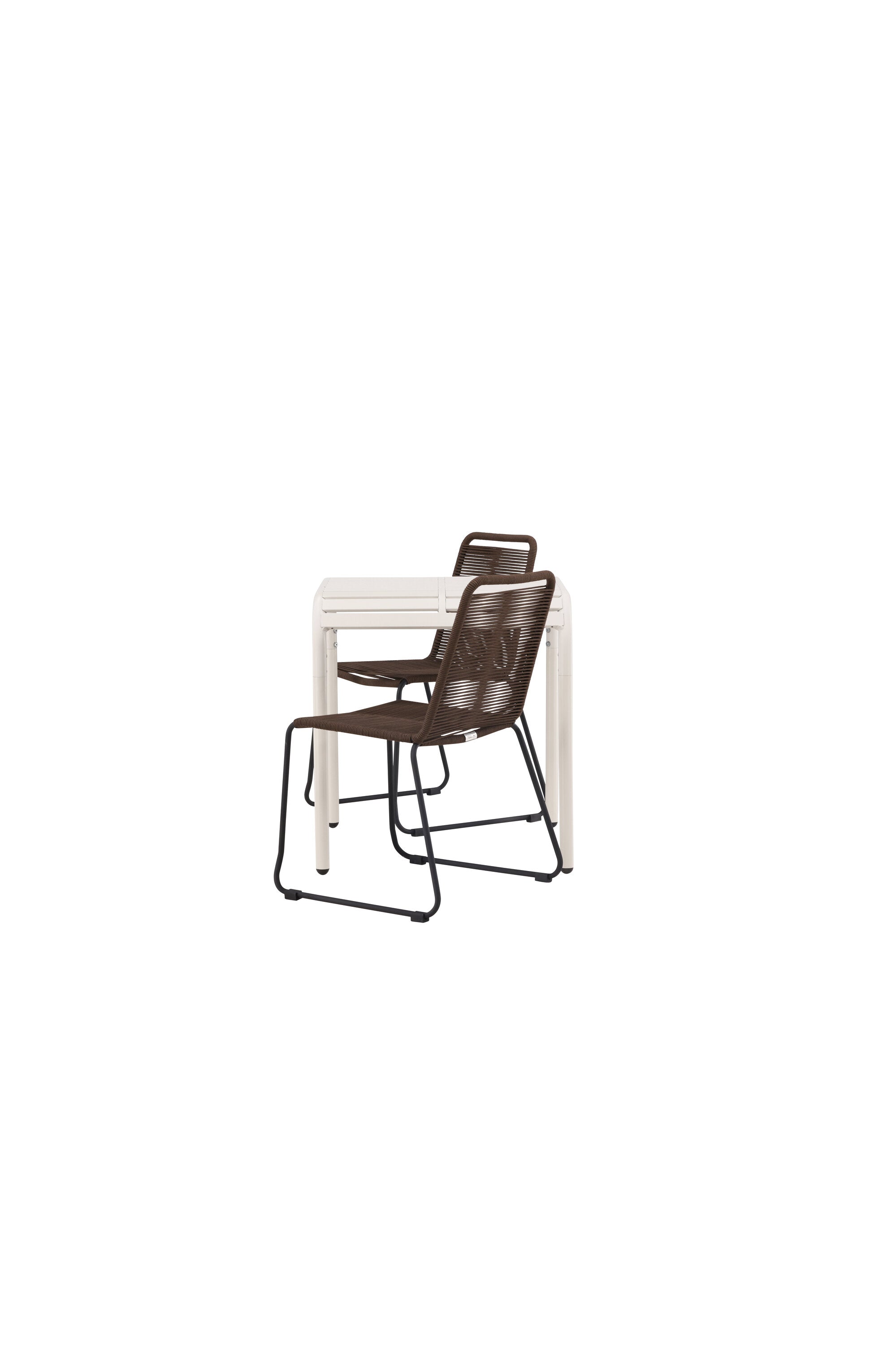 Borneo Outdoor-Caféset + Lindos 70cm/2St. in Beige präsentiert im Onlineshop von KAQTU Design AG. Gartentischset ist von Venture Home