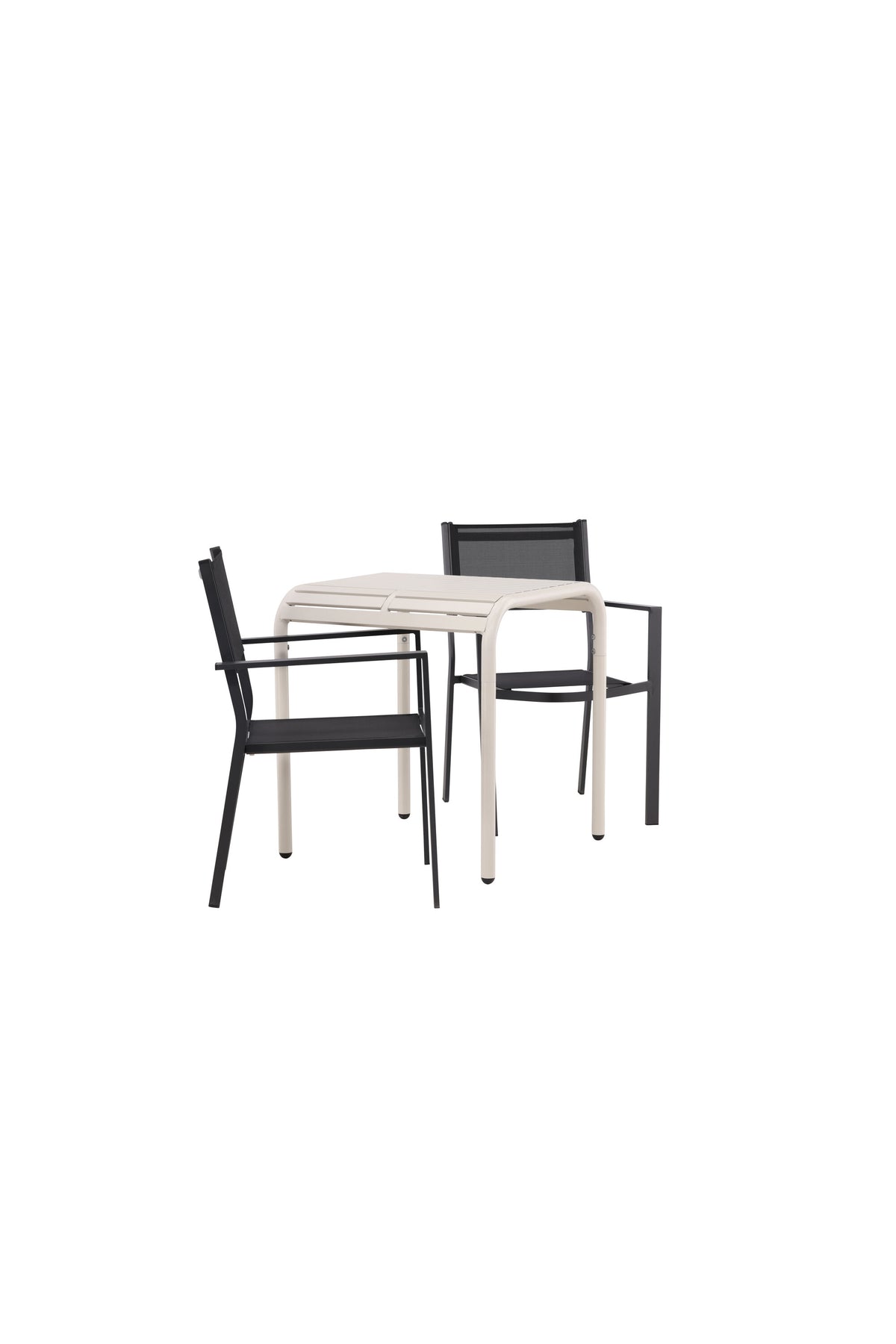 Borneo Outdoor-Tischset + Copacabana 70cm/2St. in Beige / Schwarz präsentiert im Onlineshop von KAQTU Design AG. Gartentischset ist von Venture Home