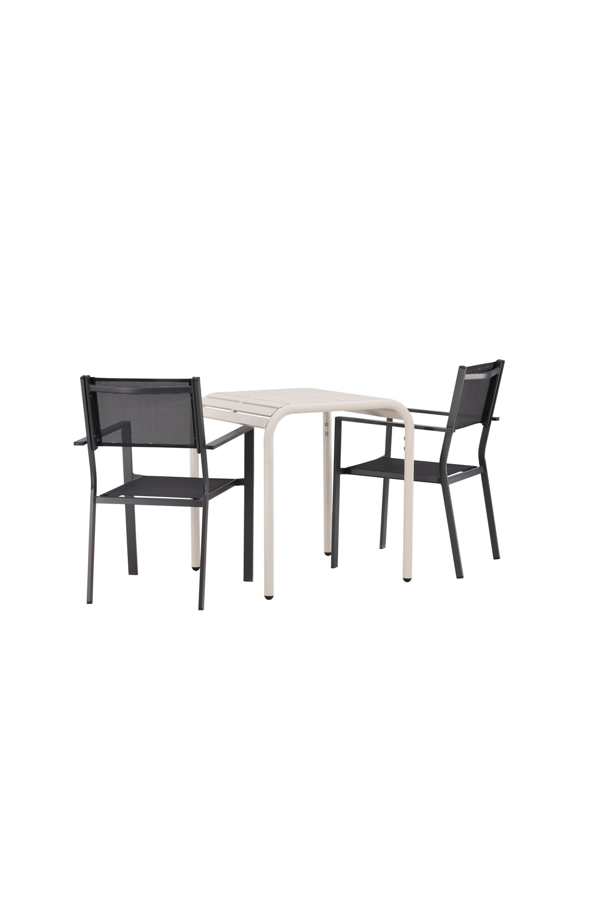 Borneo Outdoor-Tischset + Copacabana 70cm/2St. in Beige / Schwarz präsentiert im Onlineshop von KAQTU Design AG. Gartentischset ist von Venture Home