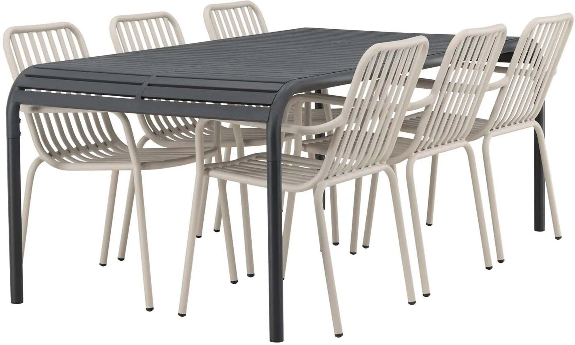 Robustes Borneo Tischset für 6, perfekt für Gartenpartys.